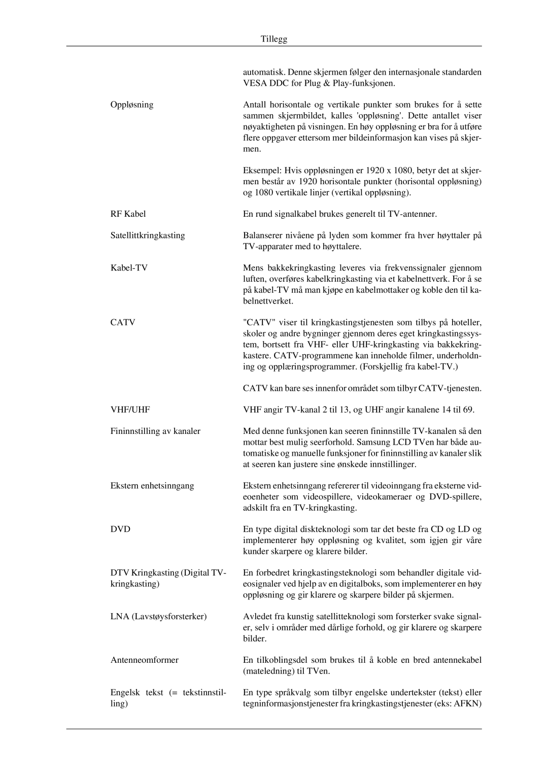 Samsung LS23CFEKF/EN, LS23CFVKF/XE manual Catv 