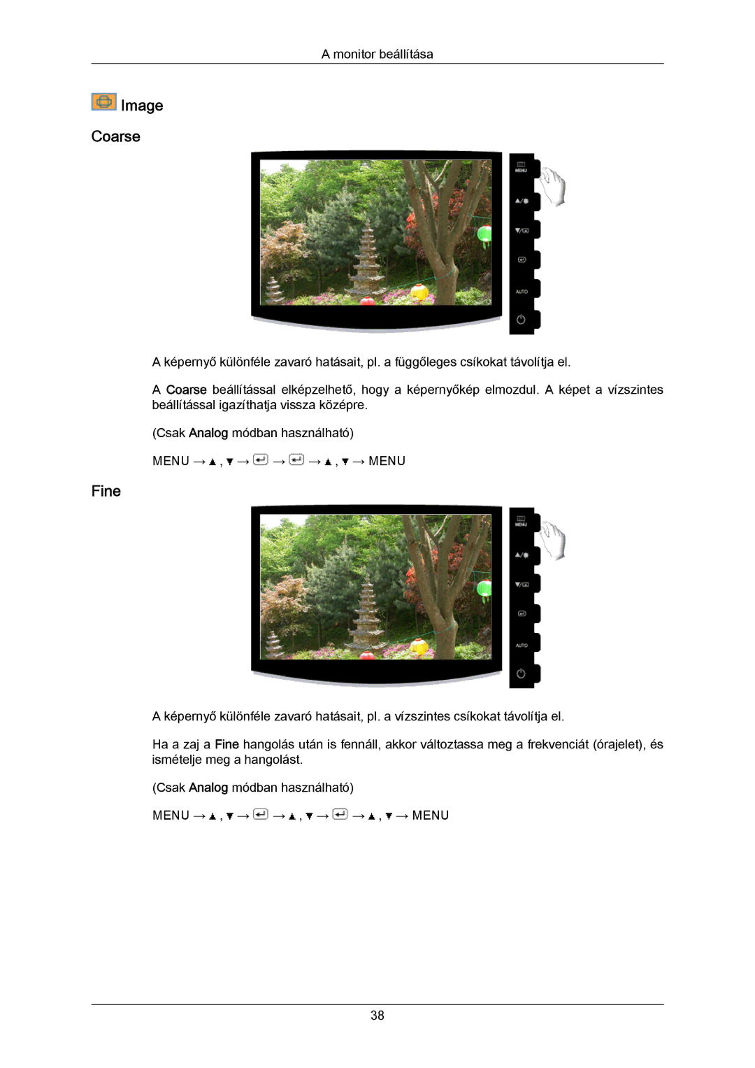 Samsung LS23CMZKFV/EN, LS23CMZKFVA/EN, 2333SW-KF/KR manual Image Coarse, Fine 