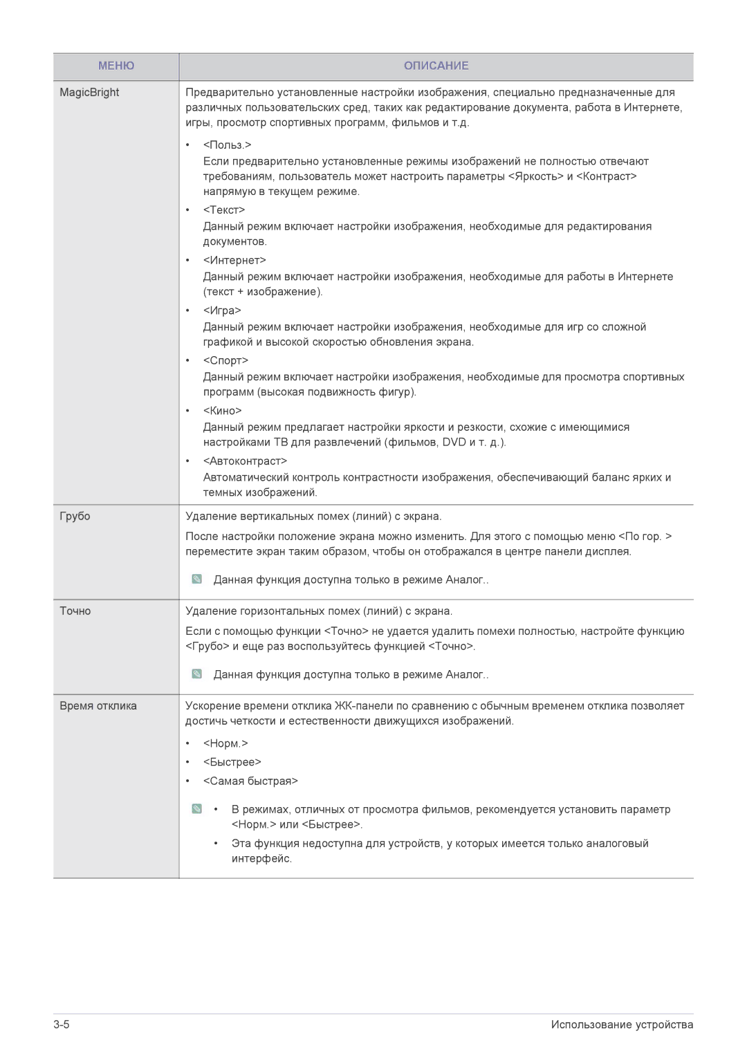 Samsung LS23CMZKFZ/EN, LS23CMTKF/EN manual Программ высокая подвижность фигур 