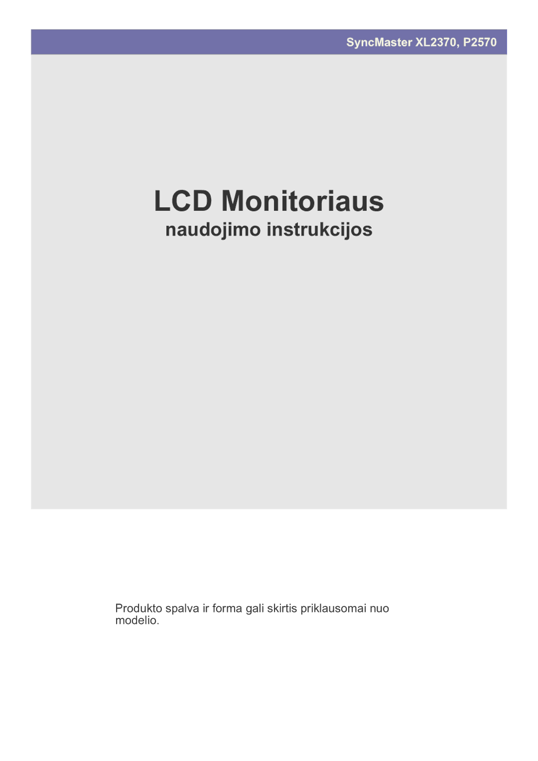 Samsung LS23EFPKFV/EN manual LCD-skärm 