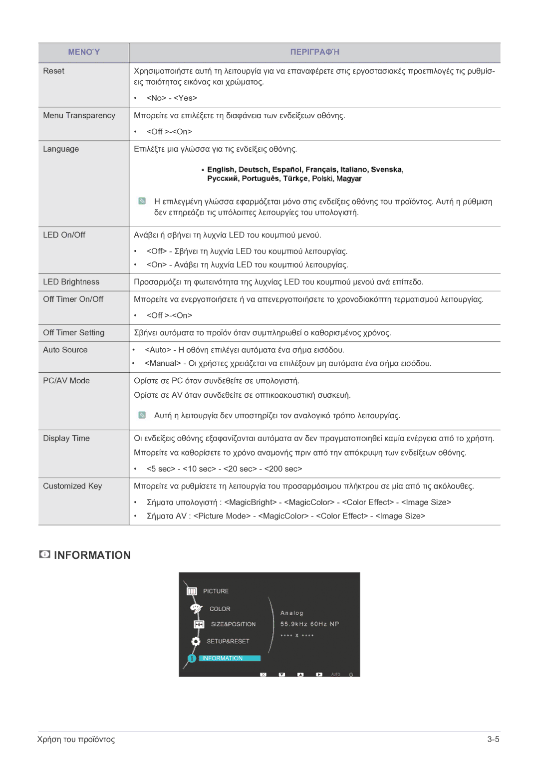 Samsung LS23EFPKFV/EN manual Information 