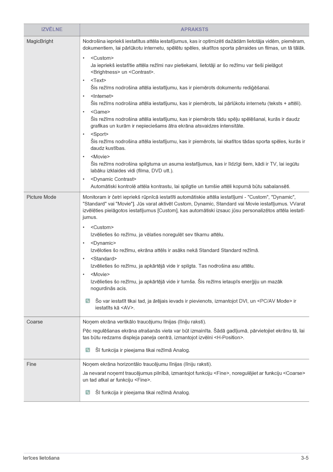 Samsung LS23EFVKUV/EN manual Custom 