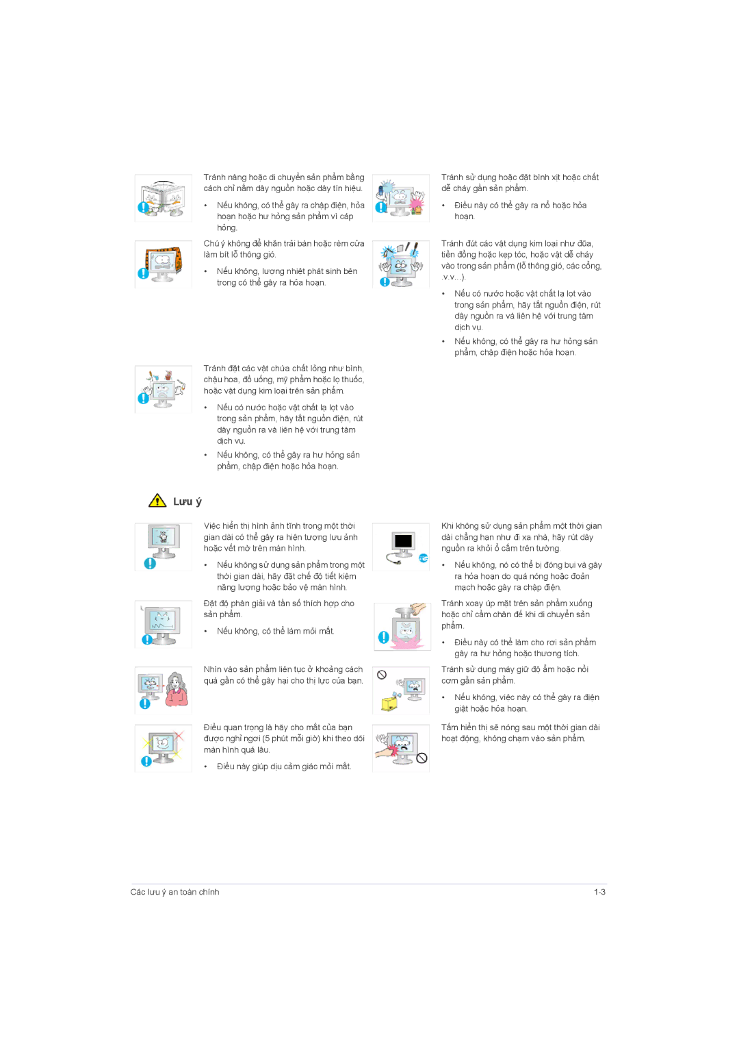 Samsung LS22LRZKUVMXV, LS23LRZKUV/ZC, LS20LRZKUVMXV manual Lưu ý 