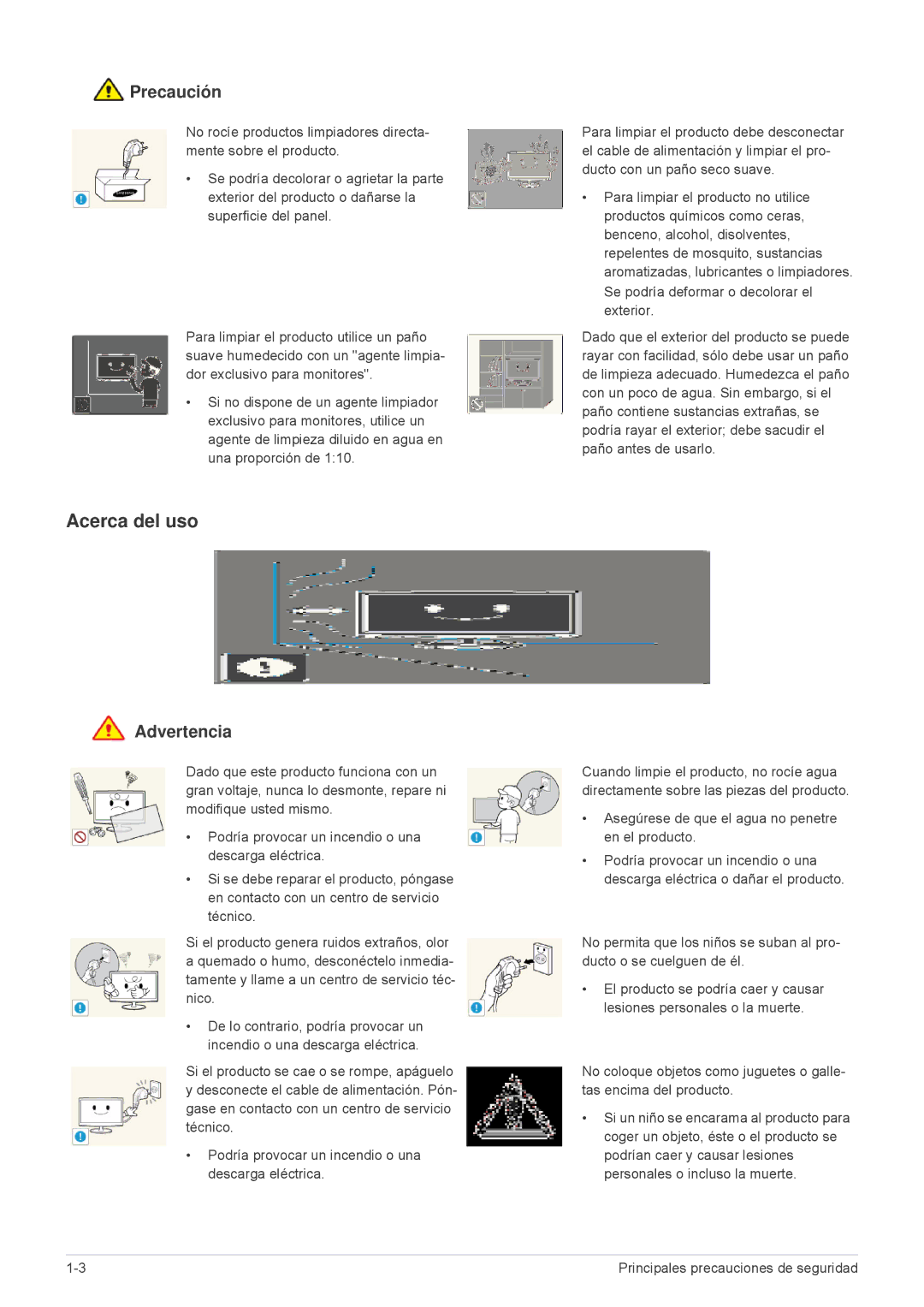 Samsung LS23MURHB/EN, LS23MUPNB/EN, LS23MUQHB/EN manual Acerca del uso 