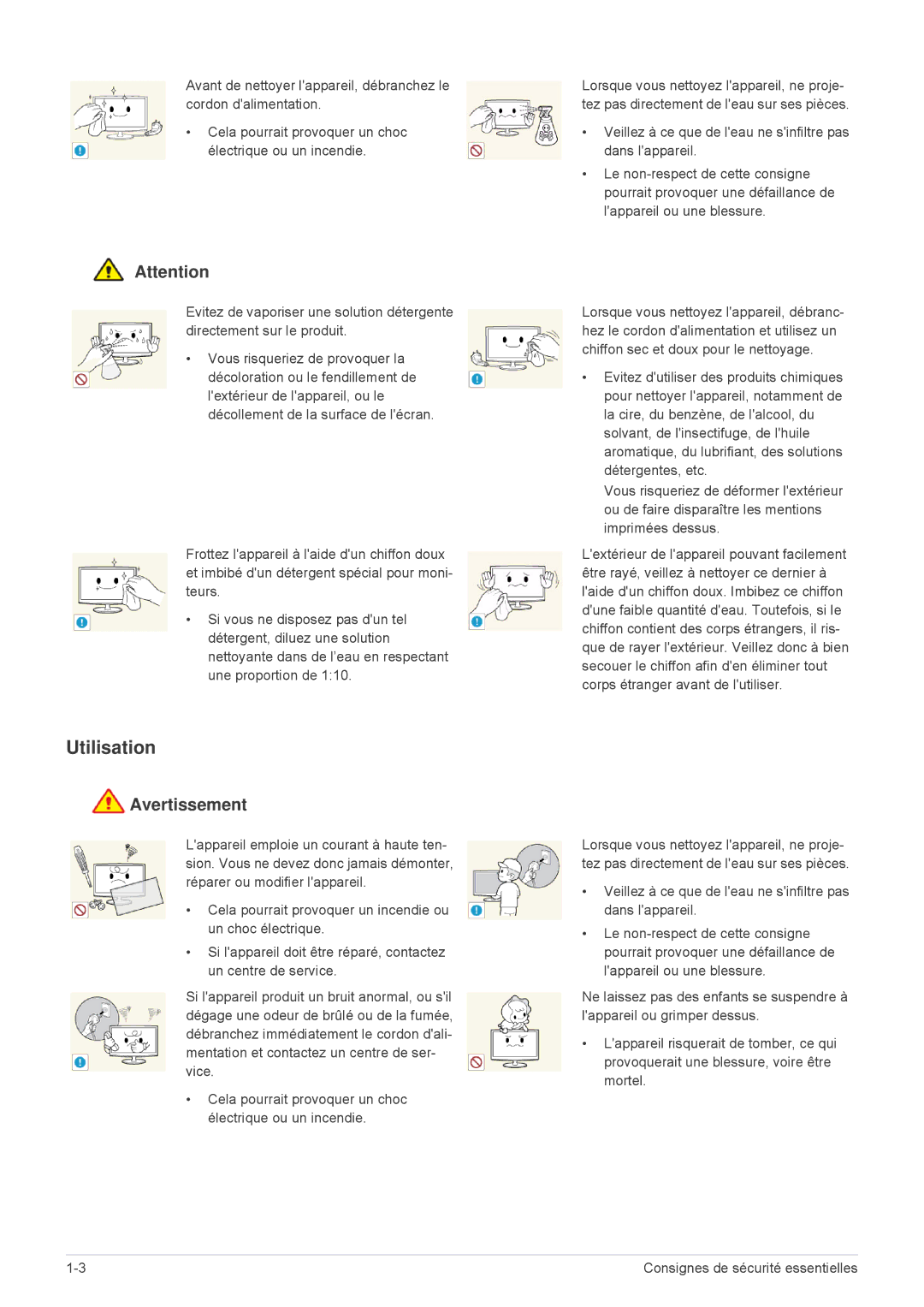 Samsung LS23MUQHB/EN, LS23MURHB/EN manual Utilisation 