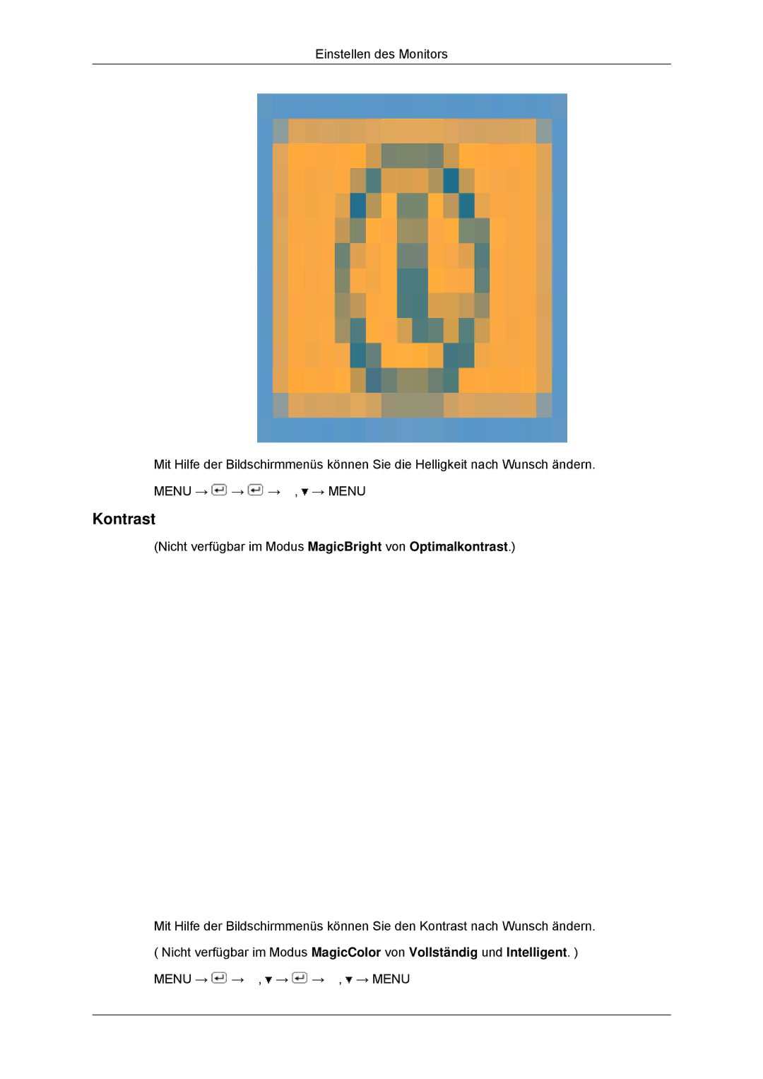 Samsung LS23MYYKBB/EDC, LS23MYYKBBA/EN manual Kontrast 