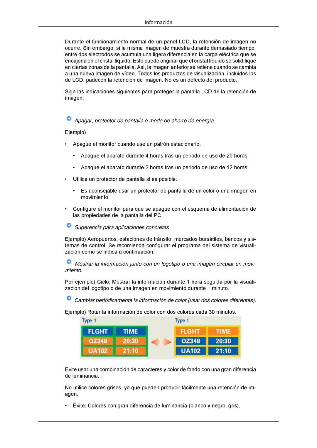 Samsung LS23MYYKBBA/EN, LS23MYYKBB/EDC manual Apagar, protector de pantalla o modo de ahorro de energía 