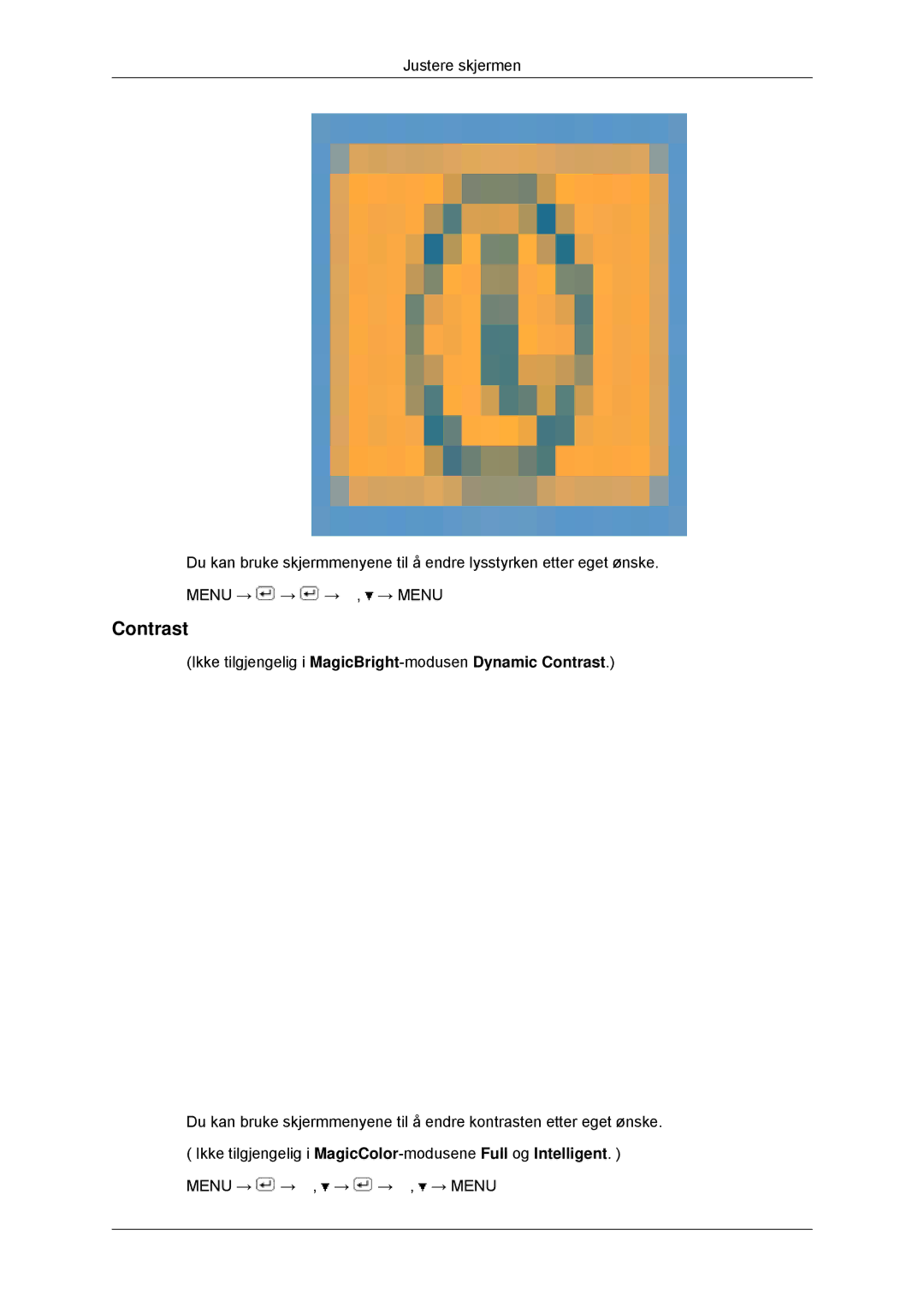 Samsung LS23MYYKBBA/EN, LS23MYYKBB/EDC manual Contrast 