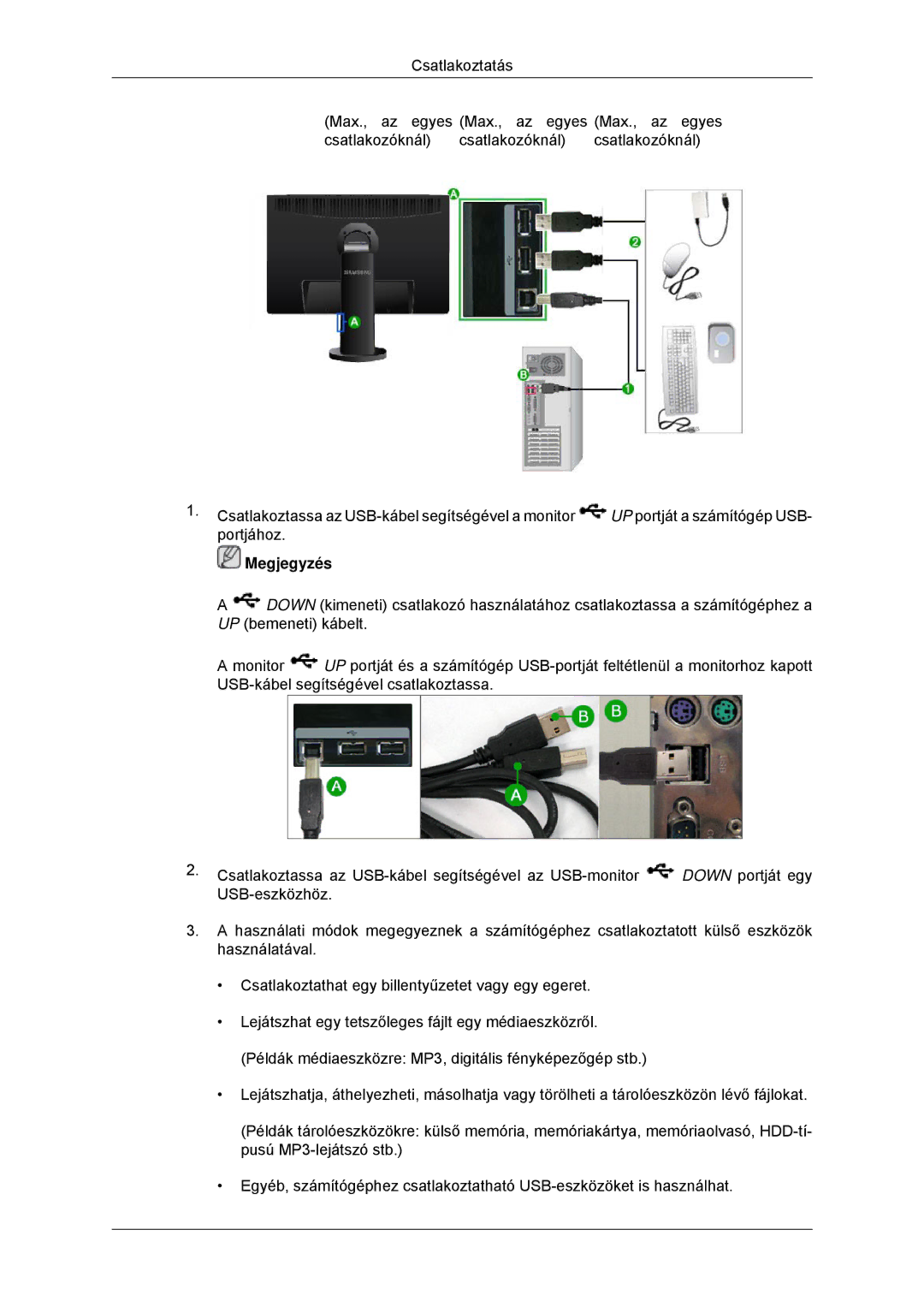 Samsung LS23MYYKBB/EDC, LS23MYYKBBA/EN manual Megjegyzés 