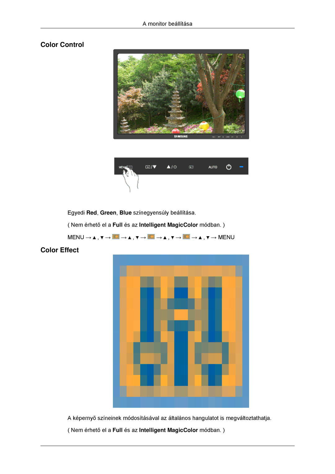 Samsung LS23MYYKBB/EDC, LS23MYYKBBA/EN manual Color Control, Color Effect 