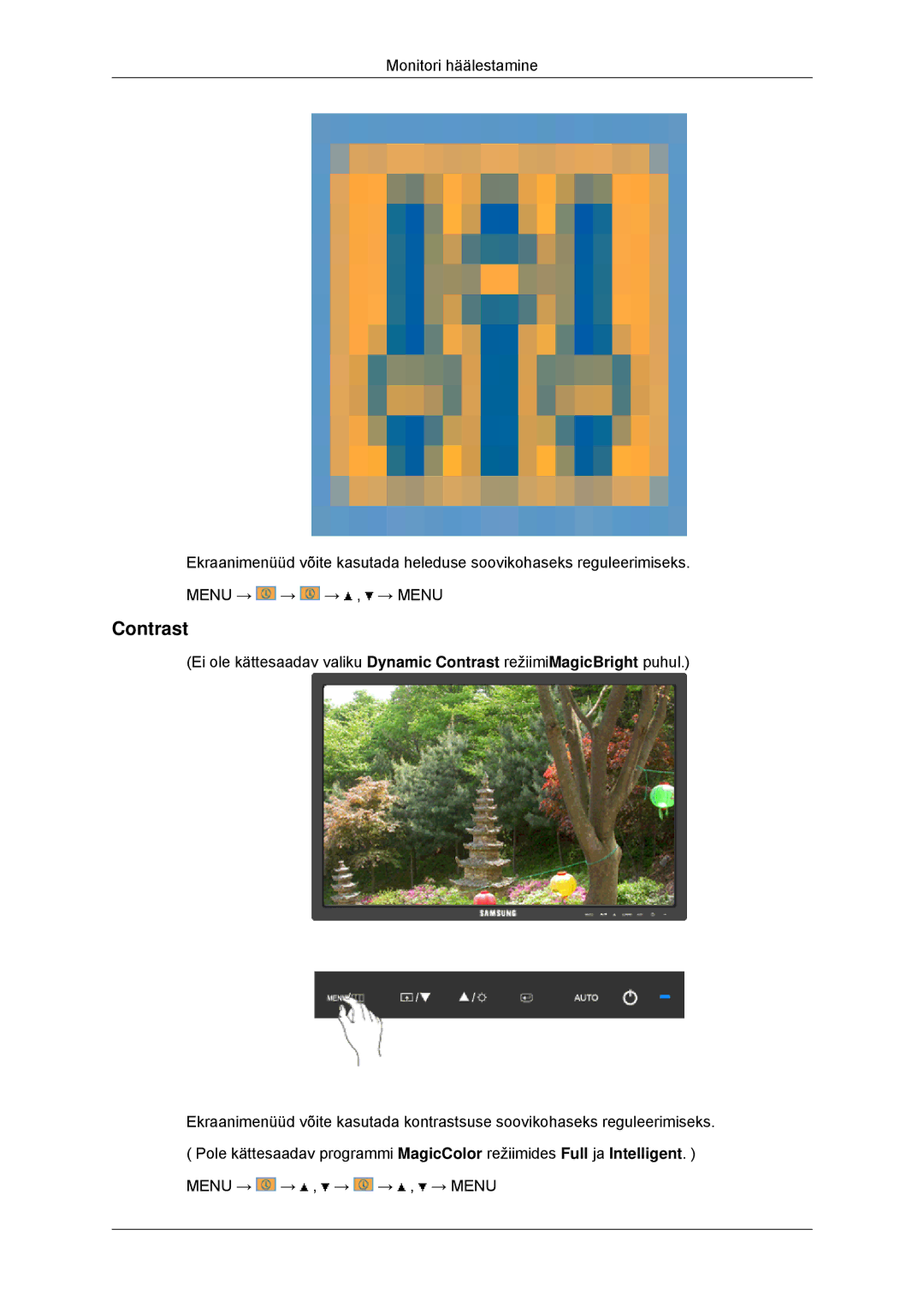 Samsung LS23MYYKBB/EDC manual Contrast 