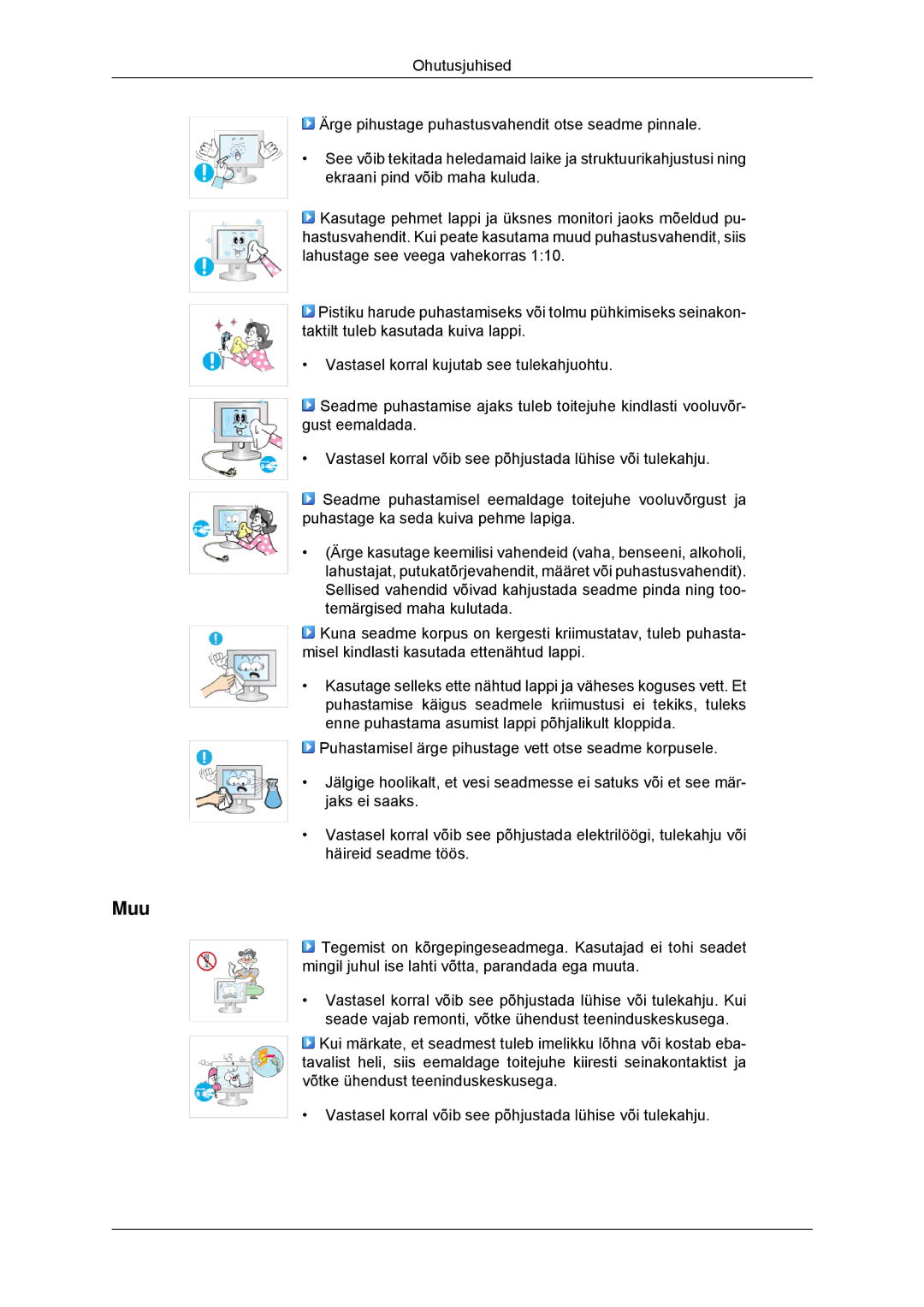 Samsung LS23MYYKBB/EDC manual Muu 