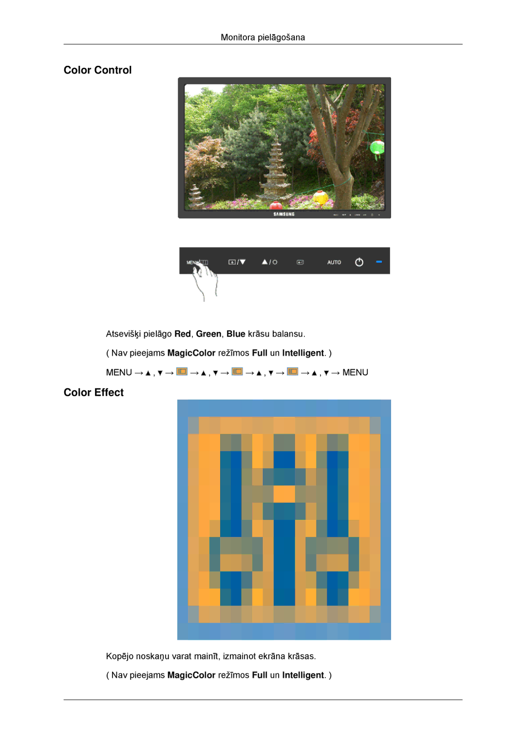 Samsung LS23MYYKBB/EDC manual Color Control, Color Effect 