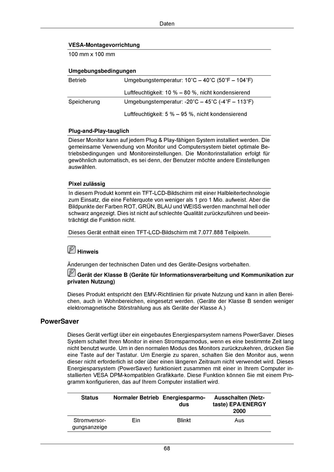 Samsung LS23MYZABCA/EN, LS23MYZABC/EDC manual Aus, Gungsanzeige 