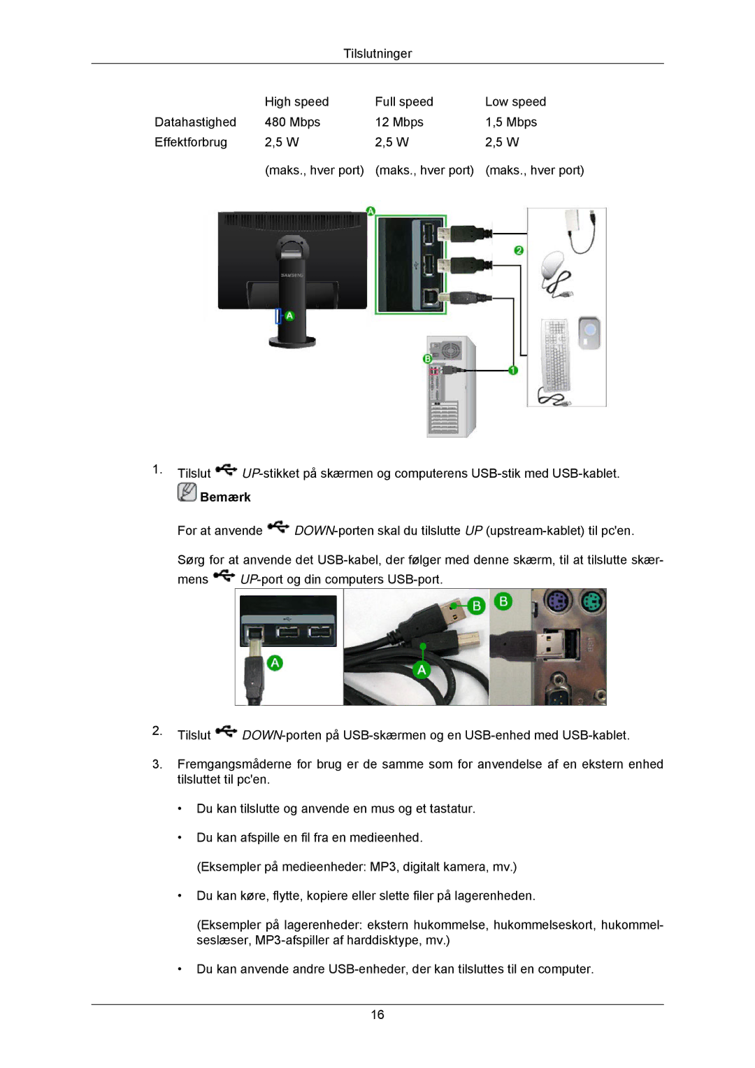 Samsung LS23MYZABCA/EN, LS23MYZABC/EDC manual Bemærk 