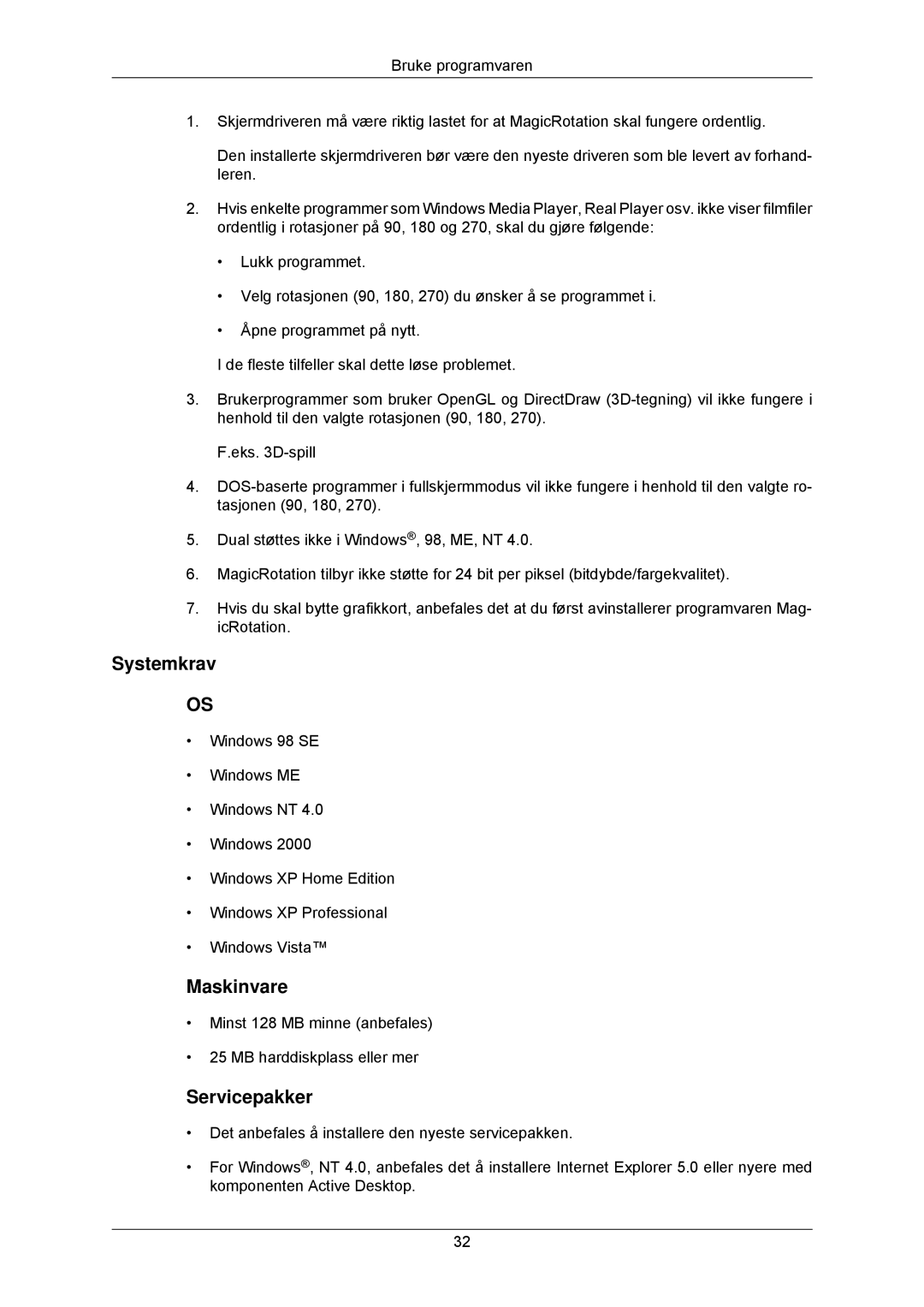 Samsung LS23MYZABCA/EN, LS23MYZABC/EDC manual Servicepakker 