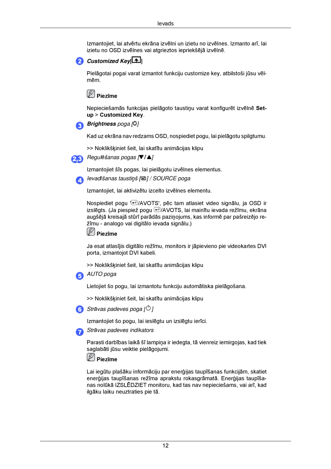 Samsung LS23MYZABCA/EN, LS23MYZABC/EDC manual Customized Key 