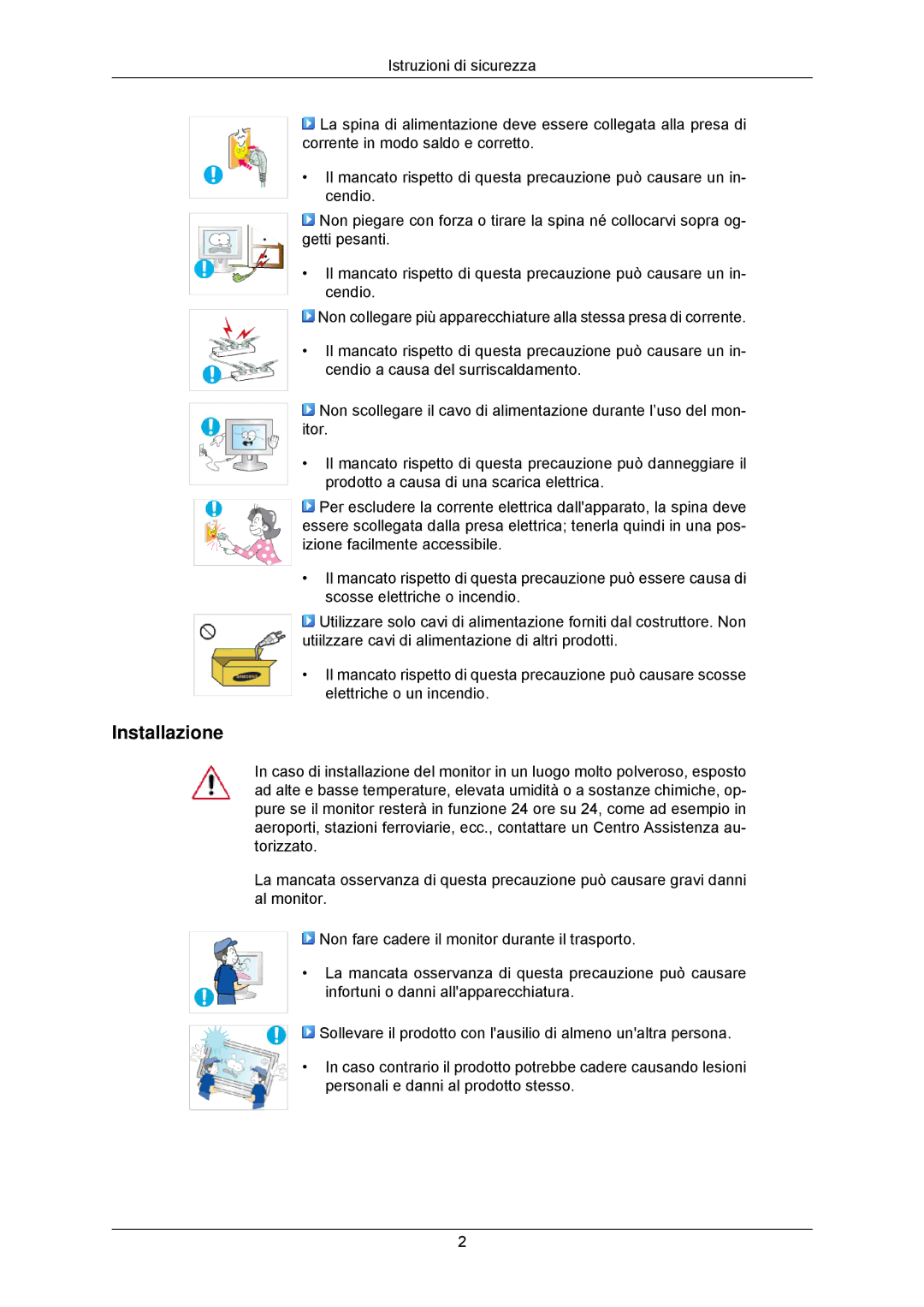 Samsung LS23MYZABC/EDC manual Installazione 