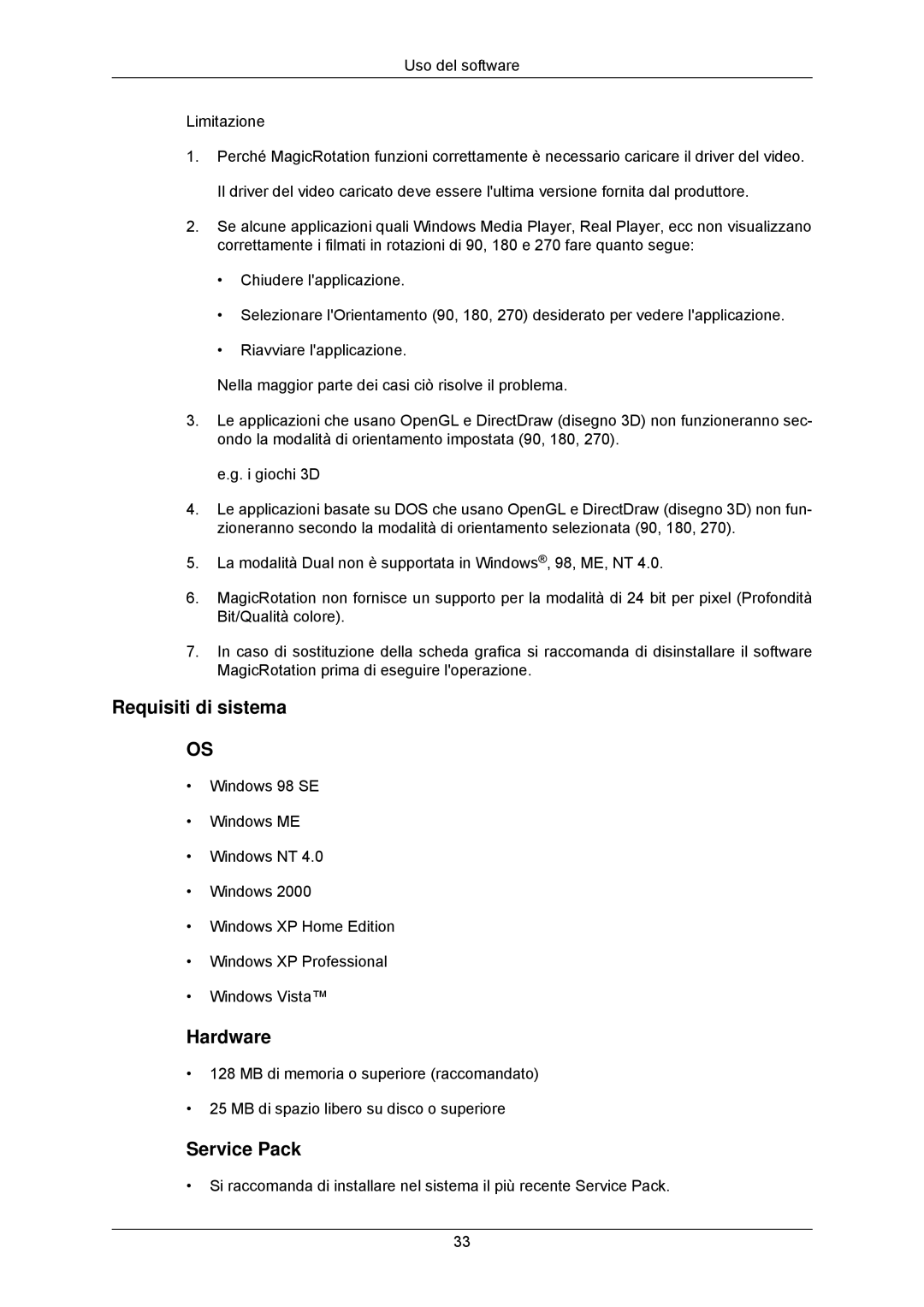 Samsung LS23MYZABC/EDC manual Service Pack 