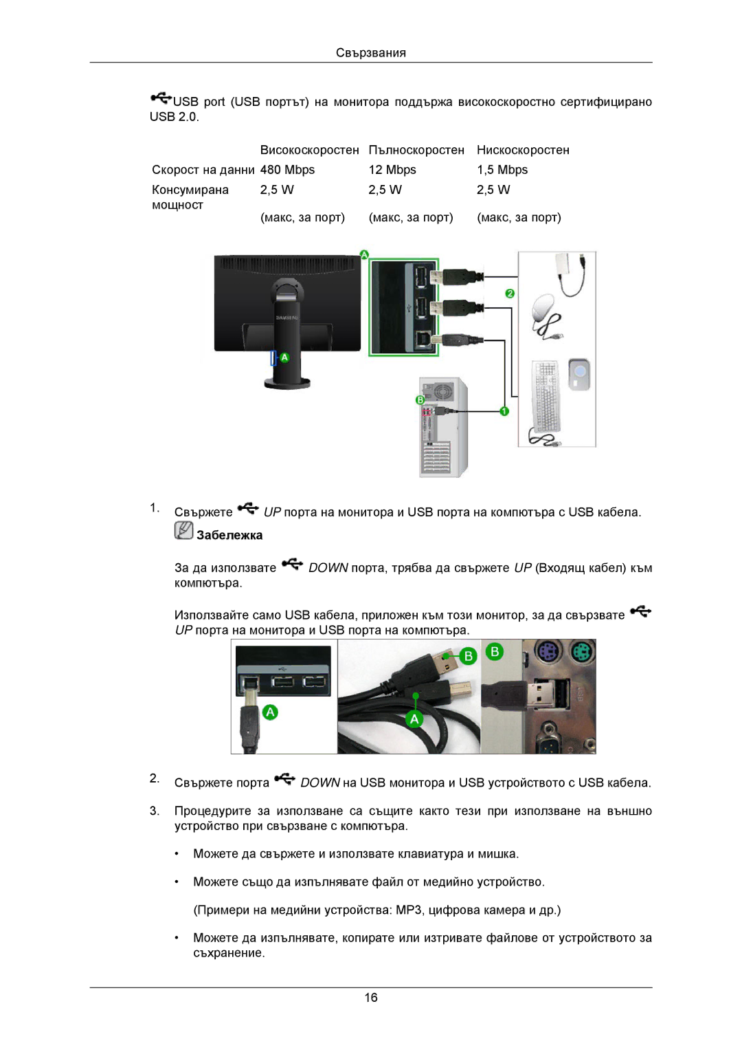 Samsung LS23MYZABC/EDC manual Забележка 