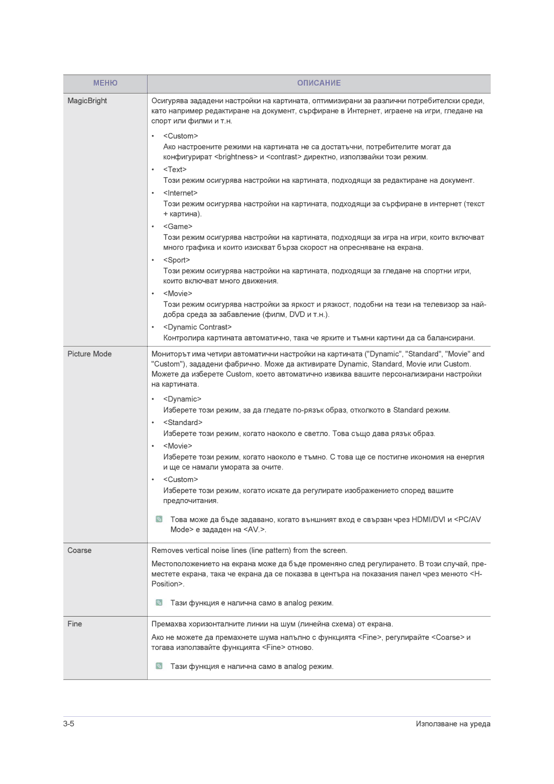 Samsung LS23NVMAB5/EN manual Спорт или филми и т.н 