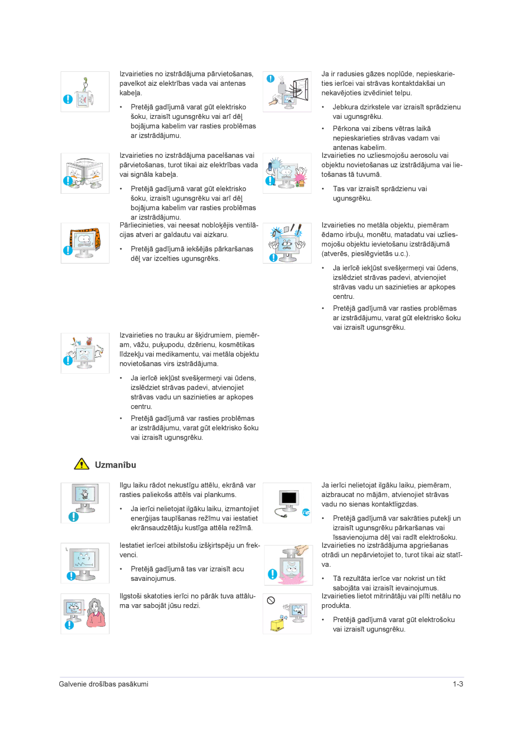 Samsung LS23NVMAB5/EN manual Uzmanîbu 