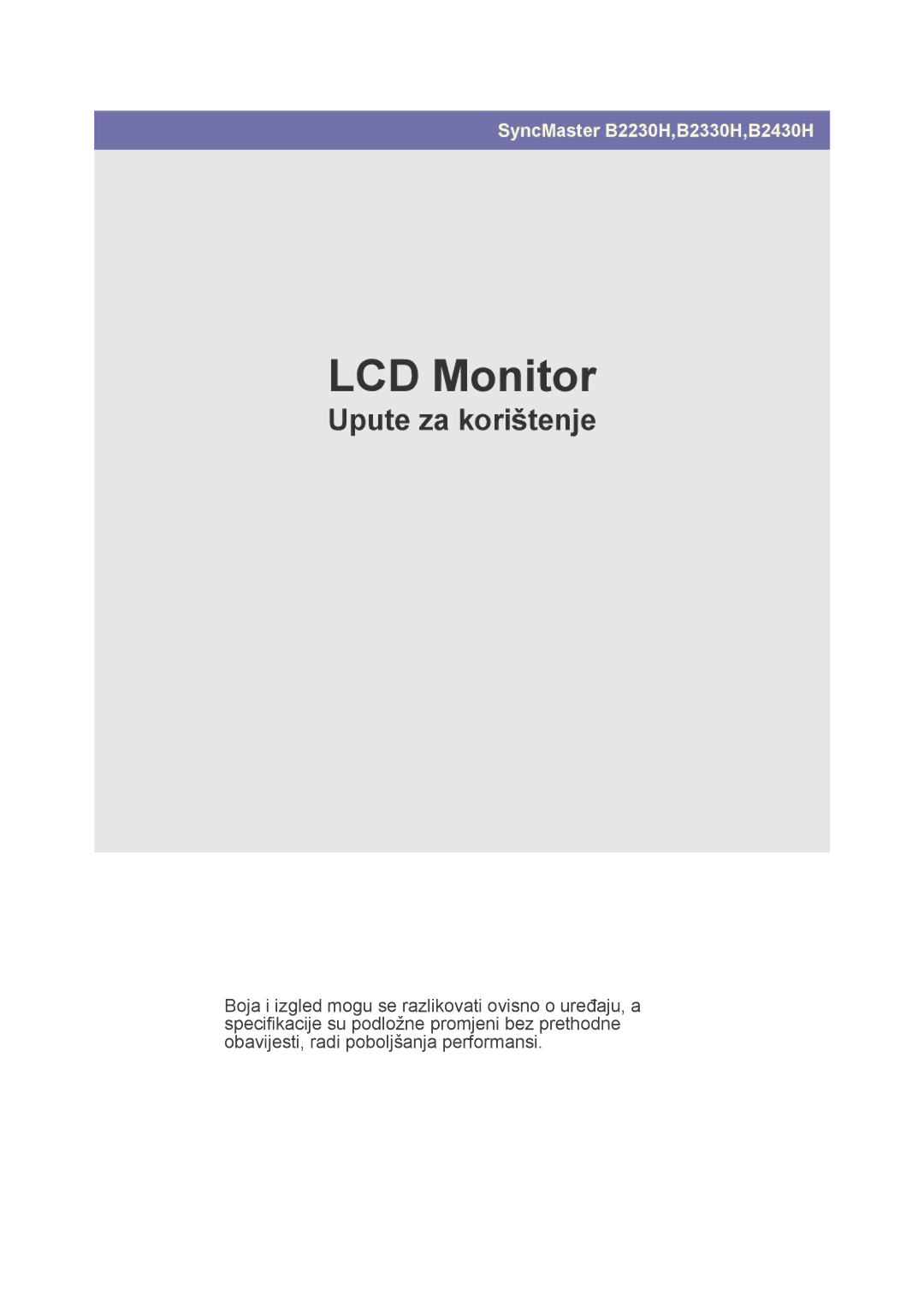 Samsung LS23PUHKFV/EN, LS24PUHKFV/EN, LS22PUHKFV/ZW, LS23PUHKF/EN, LS22PUHKFY/EN, LS22PUHKF/EN, LS24PUHKF/EN manual LCD-Monitor 