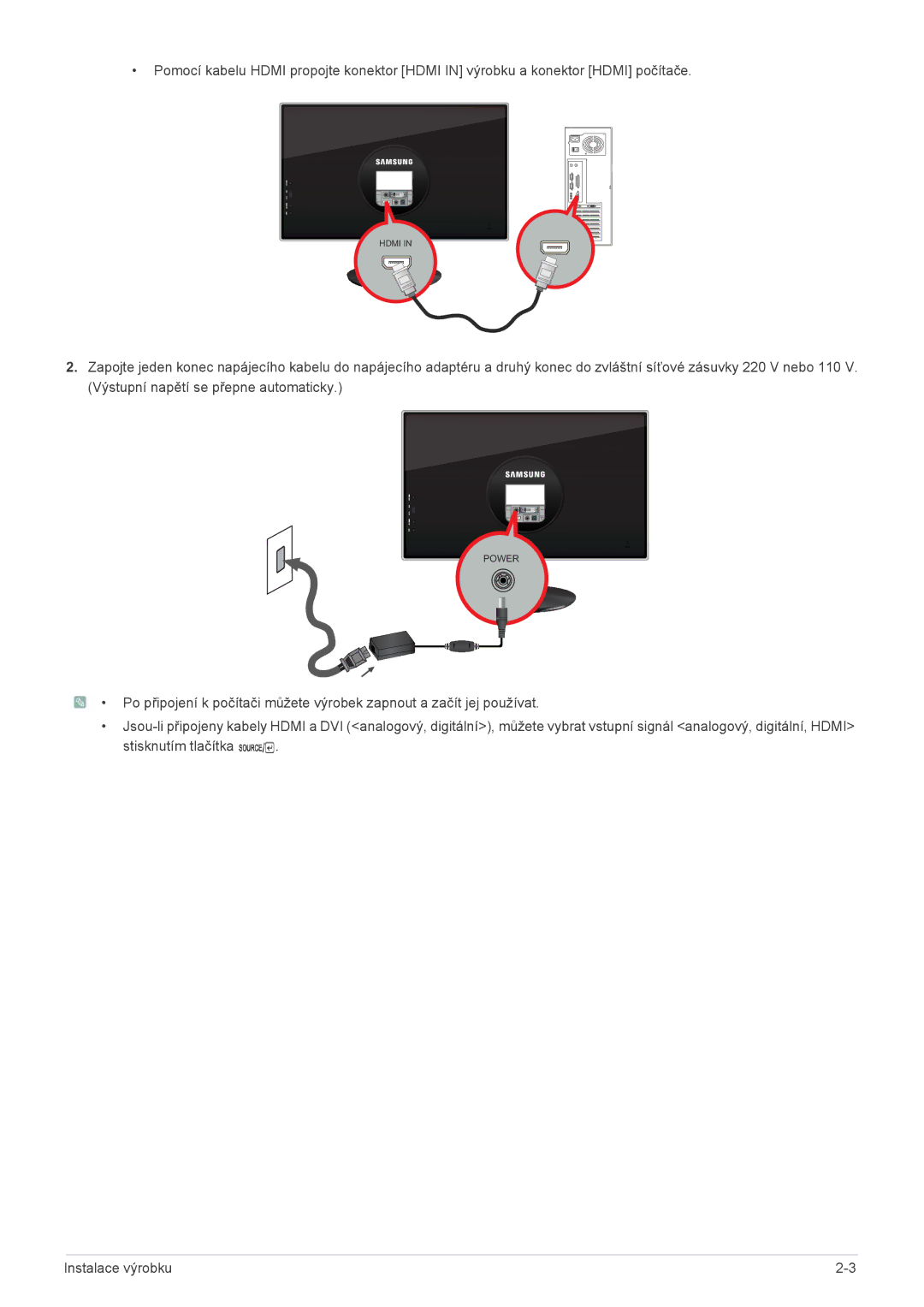 Samsung LS23WHUKFV/EN, LS23WHEKFV/EN, LS23WHUKFK/ZA manual Power 