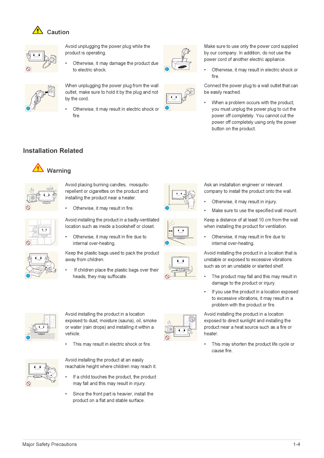 Samsung LS24A300BZ/EN manual Installation Related 