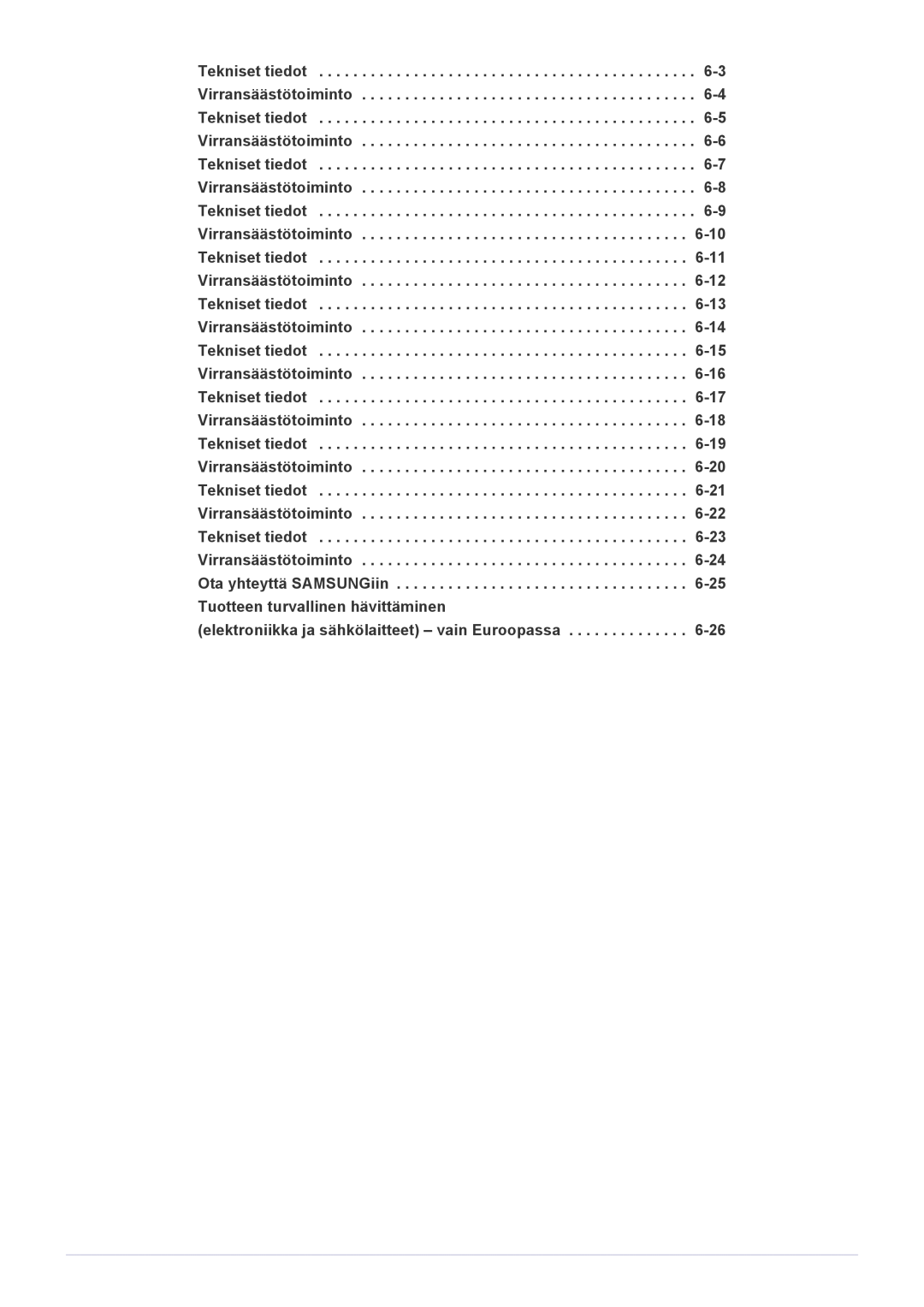 Samsung LS22A350HS/EN, LS24A350HS/EN, LS27A350HS/EN, LS23A350HS/EN manual Elektroniikka ja sähkölaitteet vain Euroopassa 