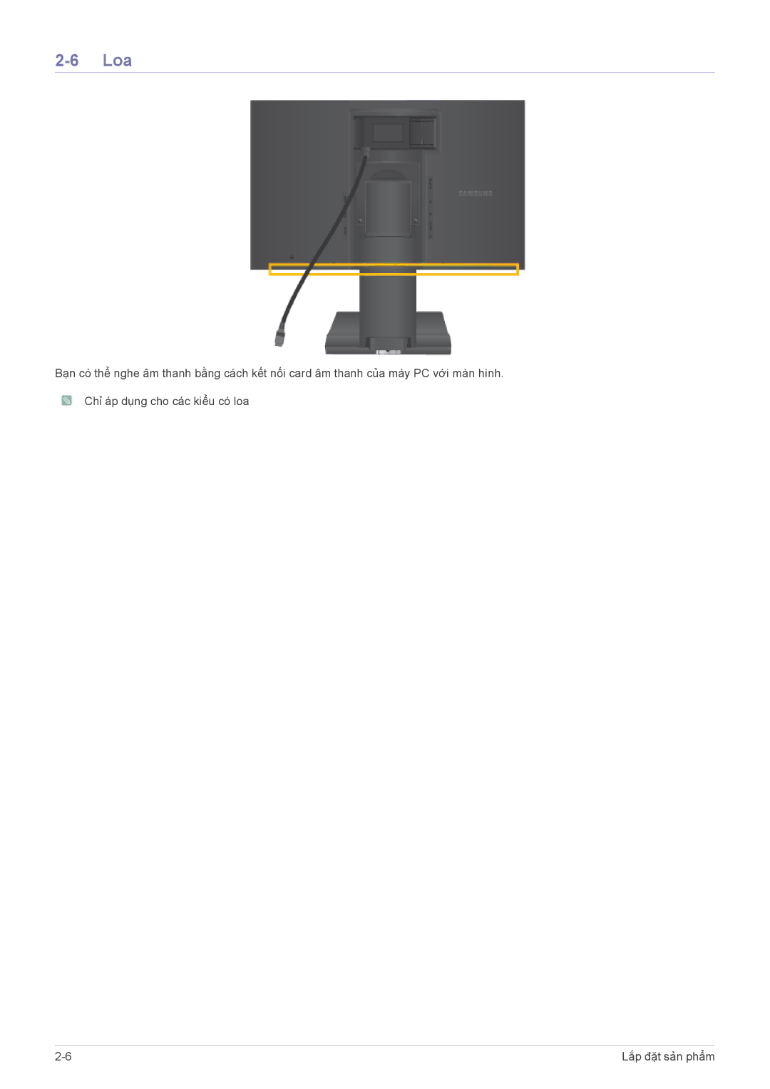 Samsung LS22A450BWT/EN, LS24A450BWT/EN, LS22A450BW/EN, LS19A450BWT/EN manual Loa 