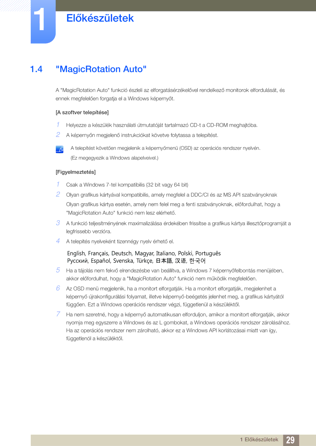 Samsung LS24A650SE/EN manual MagicRotation Auto 