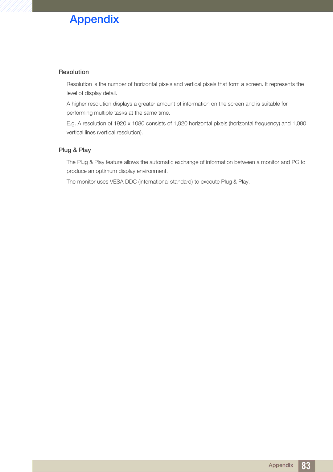 Samsung LS24B150BL/CI, LS24B150BL/EN, LS19B150BSMXV manual Resolution 