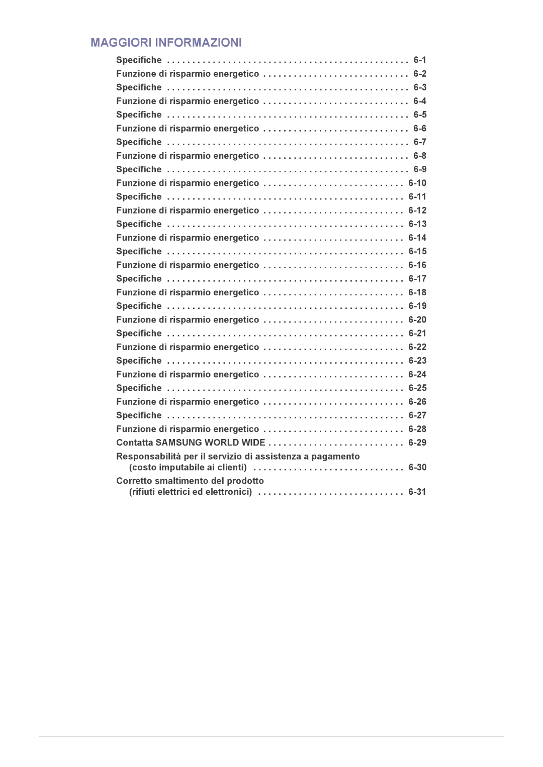 Samsung LS22B350HS/EN, LS24B350HS/EN, LS24B350HSY/EN, LS27B350HS/EN, LS22B350HSQ/EN manual Maggiori Informazioni 