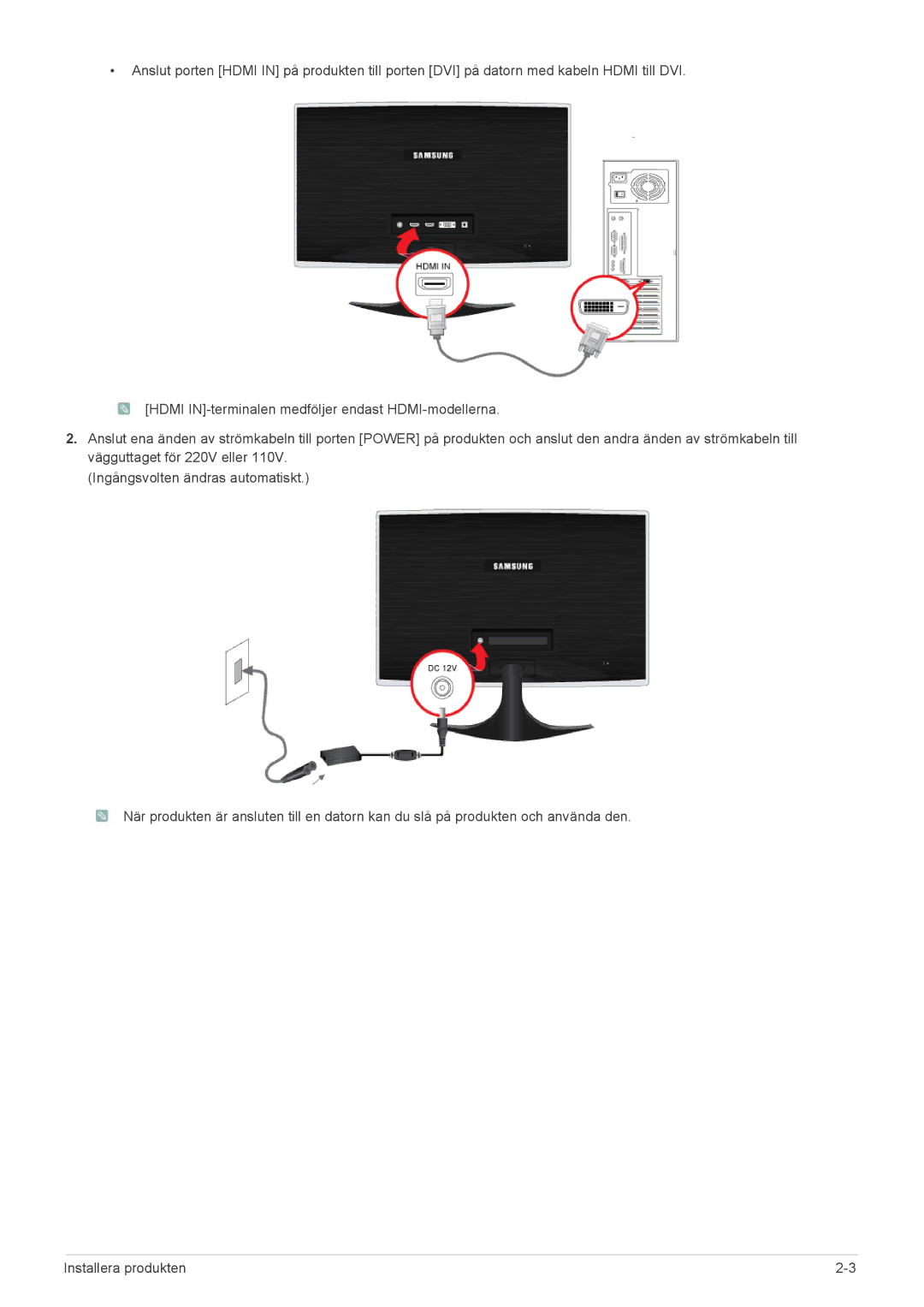 Samsung LS24B5HVFE/EN, LS24B5HVFH/EN, LS23B5HVFH/EN manual 