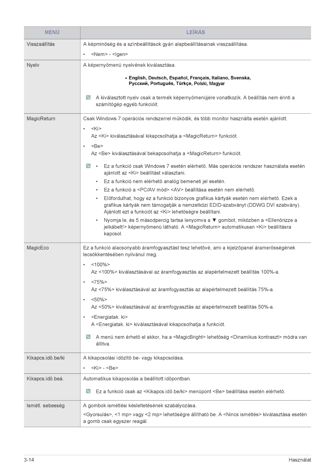 Samsung LS23B5HVFH/EN, LS24B5HVFH/XA, LS24B5HVFE/EN, LS22B5HVFE/EN, LS24B5HVFH/EN, LS22B5HVFH/EN manual Állítva 