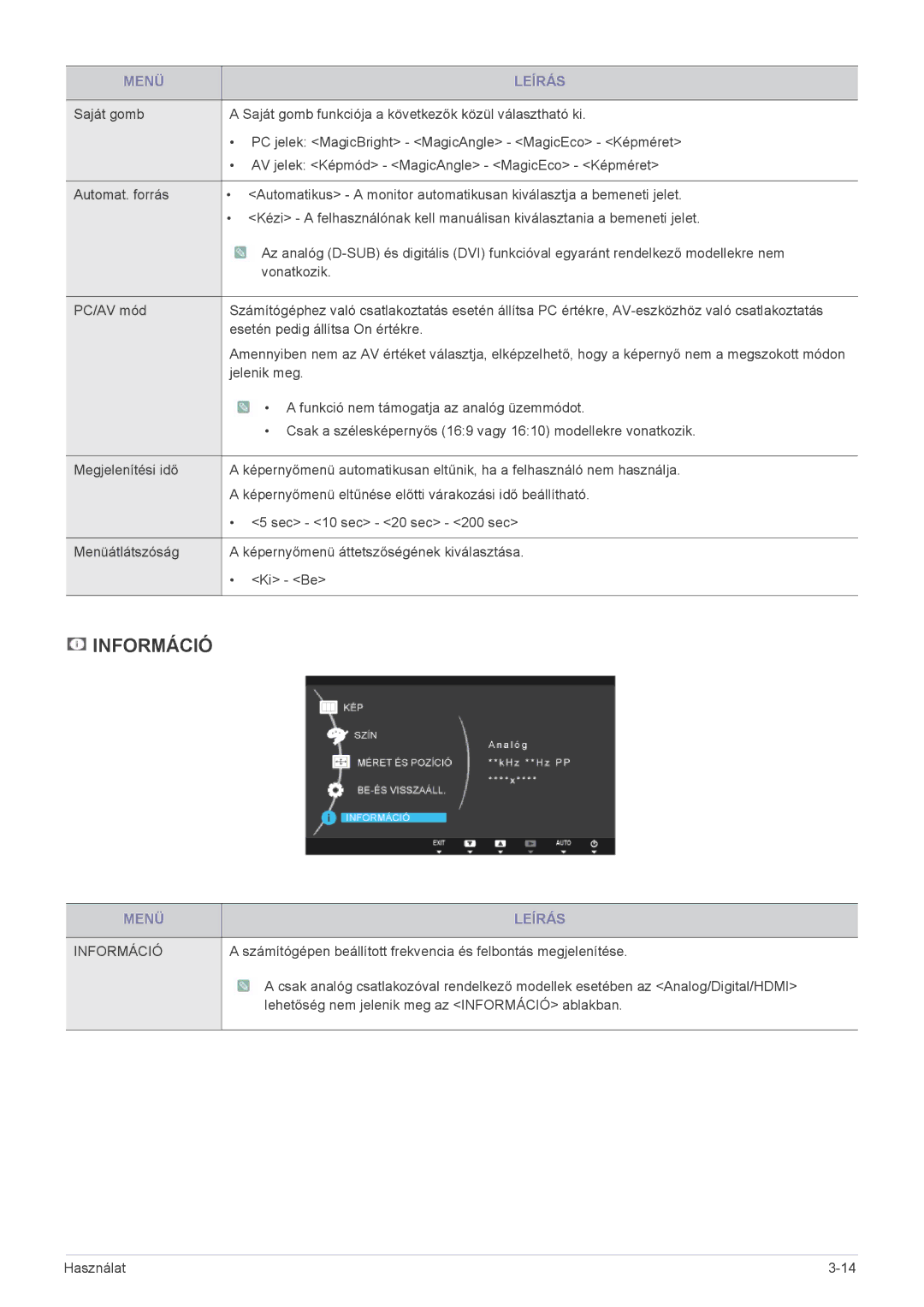 Samsung LS22B5HVFH/EN, LS24B5HVFH/XA, LS24B5HVFE/EN, LS22B5HVFE/EN, LS24B5HVFH/EN, LS23B5HVFH/EN manual Információ 