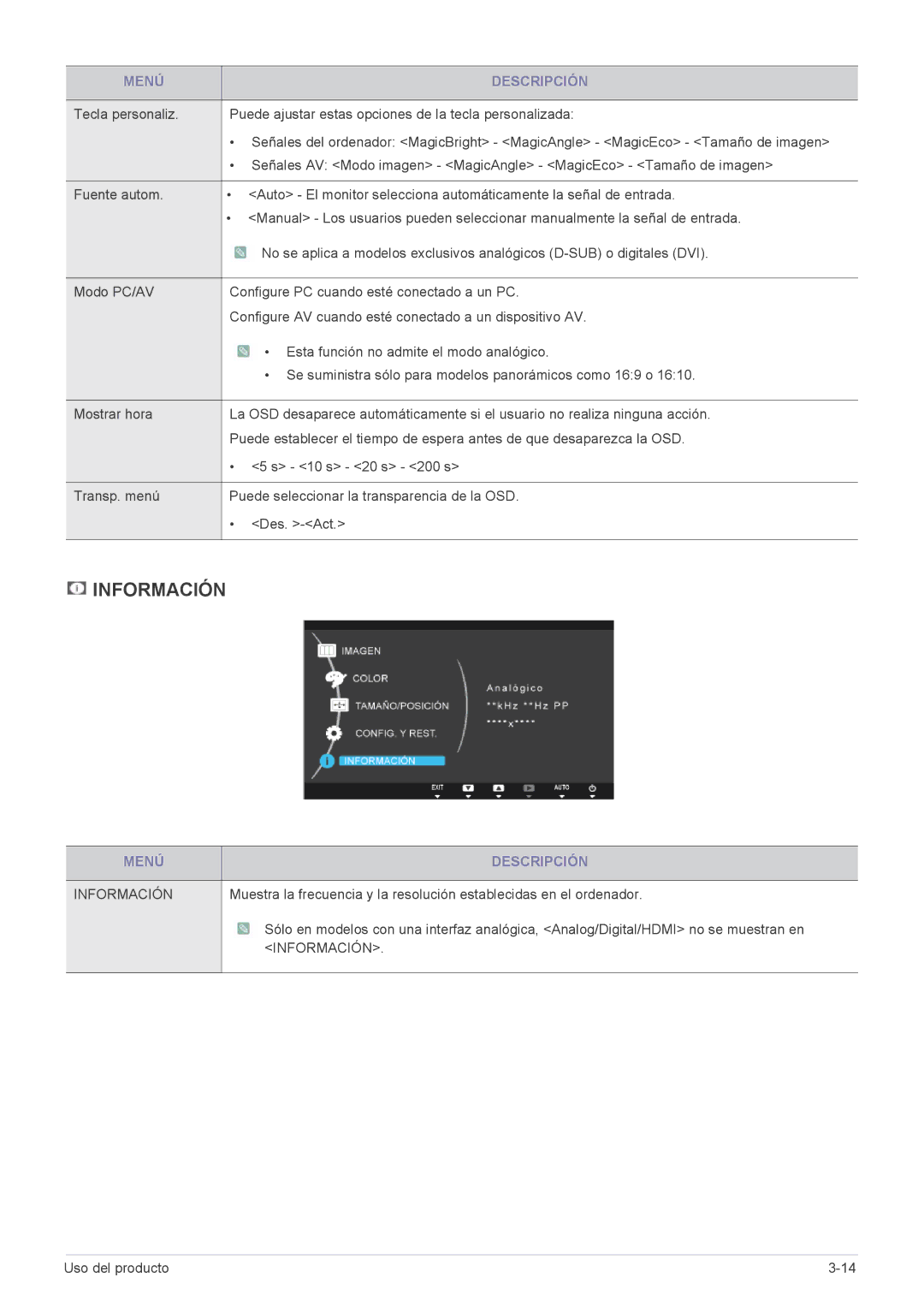 Samsung LS23B5HVFH/XA, LS24B5HVFH/XA, LS24B5HVFE/EN, LS22B5HVFE/EN, LS24B5LVFH/EN, LS24B5HVFH/EN, LS23B5HVFH/EN Información 