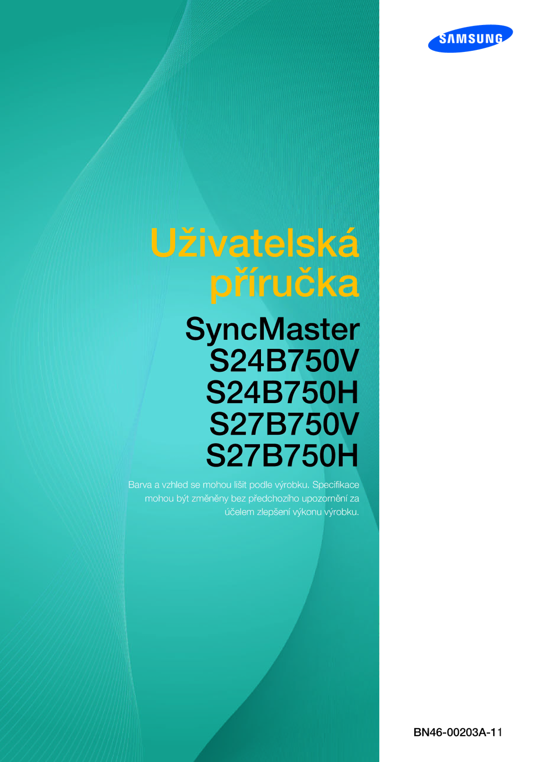 Samsung LS27B750VS/EN, LS24B750VS/EN, LS27B750HS/EN, LS24B750HS/EN manual Uživatelská Příručka 