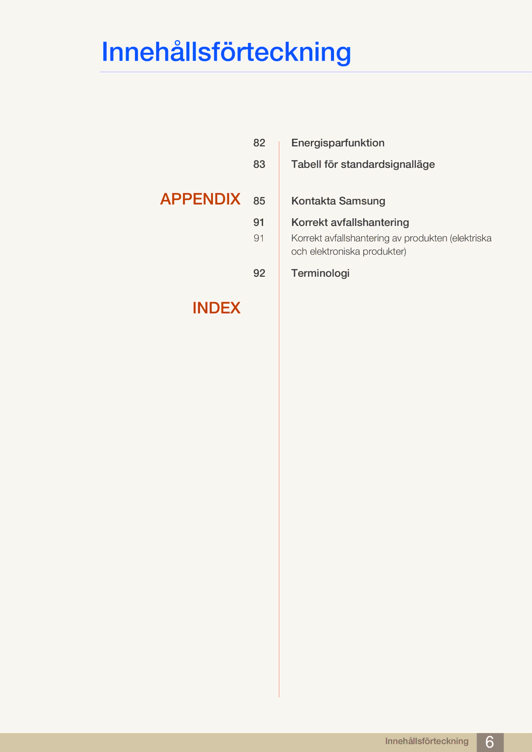 Samsung LS24B750VS/EN, LS27B750VS/EN, LS27B750HS/EN manual Appendix Index 