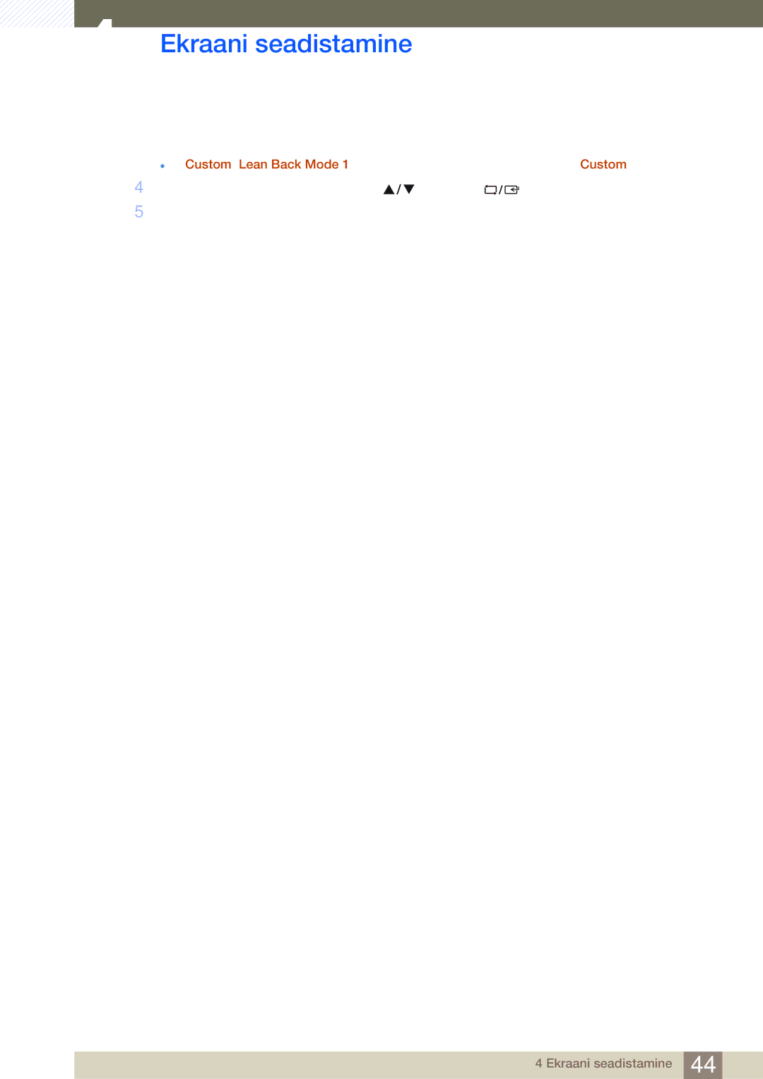 Samsung LS24B750VS/EN, LS27B750VS/EN manual Ekraani seadistamine 