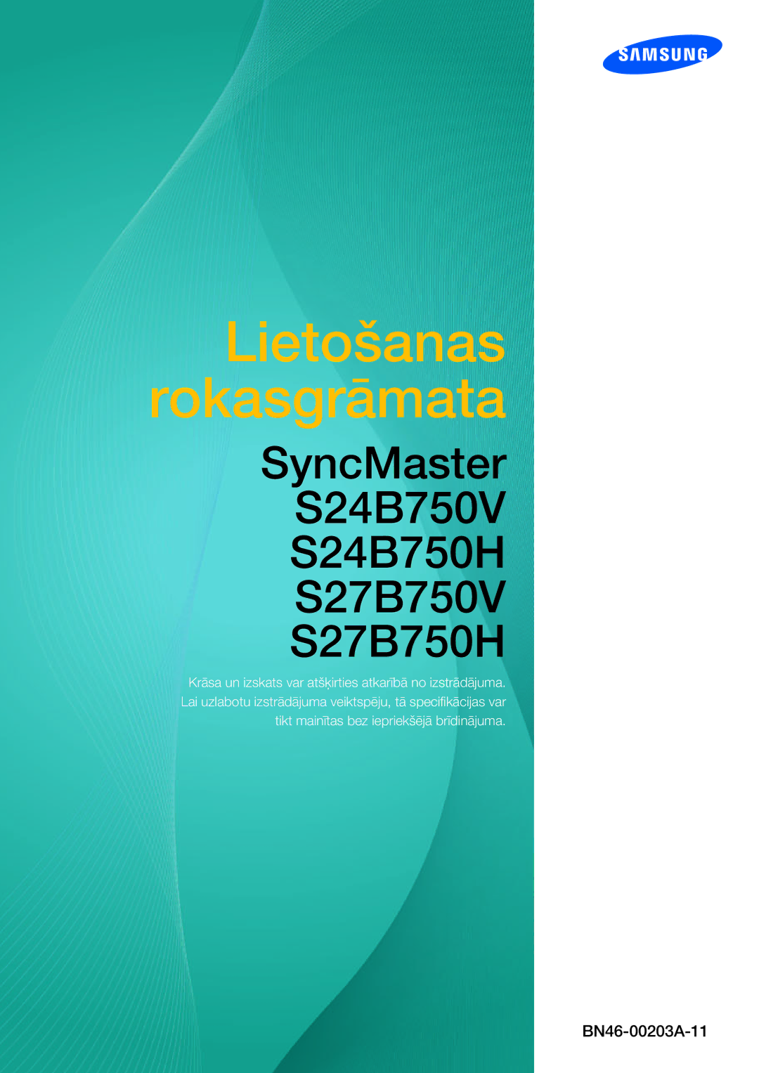 Samsung LS27B750VS/EN, LS24B750VS/EN manual Lietošanas Rokasgrāmata 