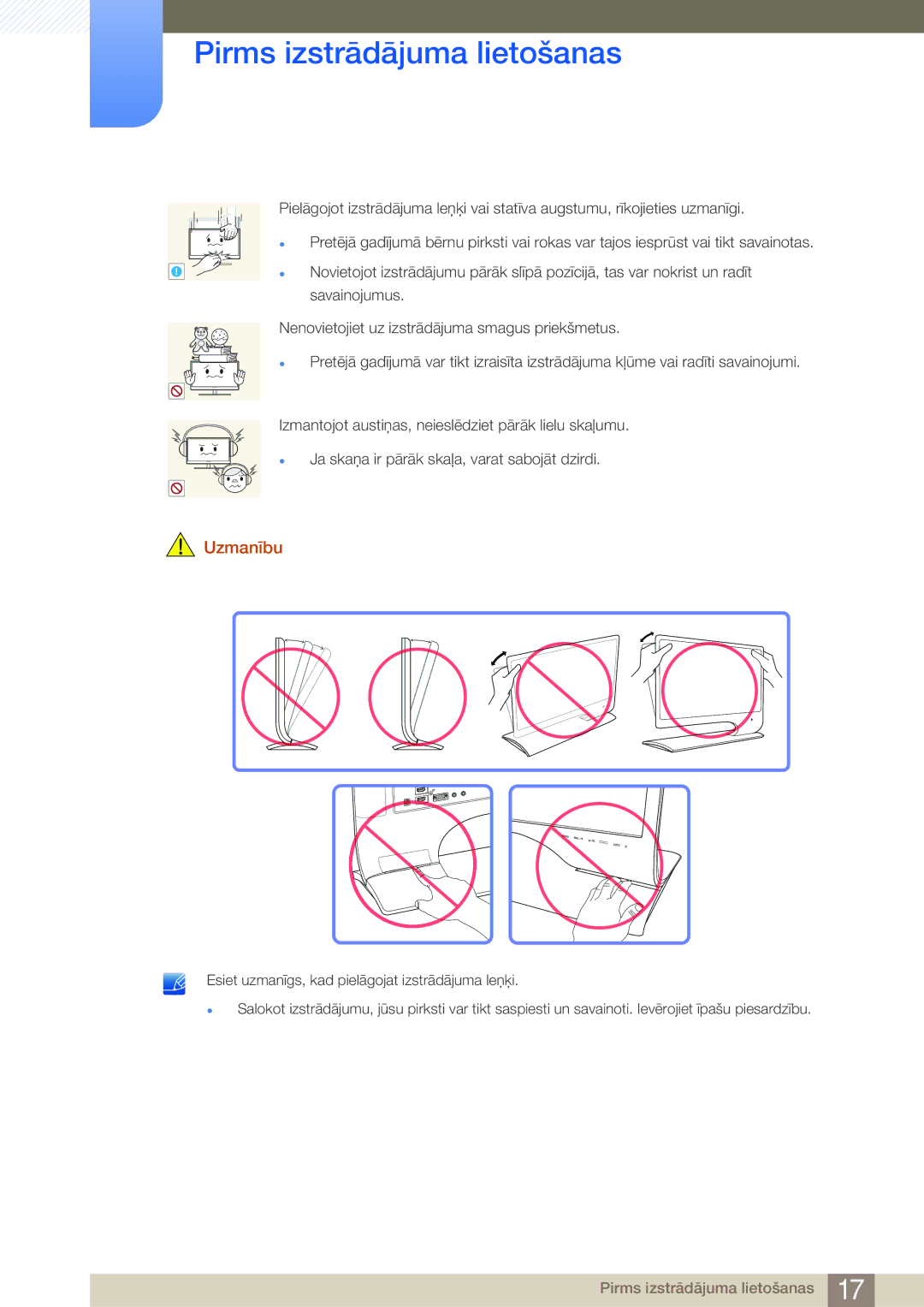 Samsung LS27B750VS/EN, LS24B750VS/EN manual Savainojumus 