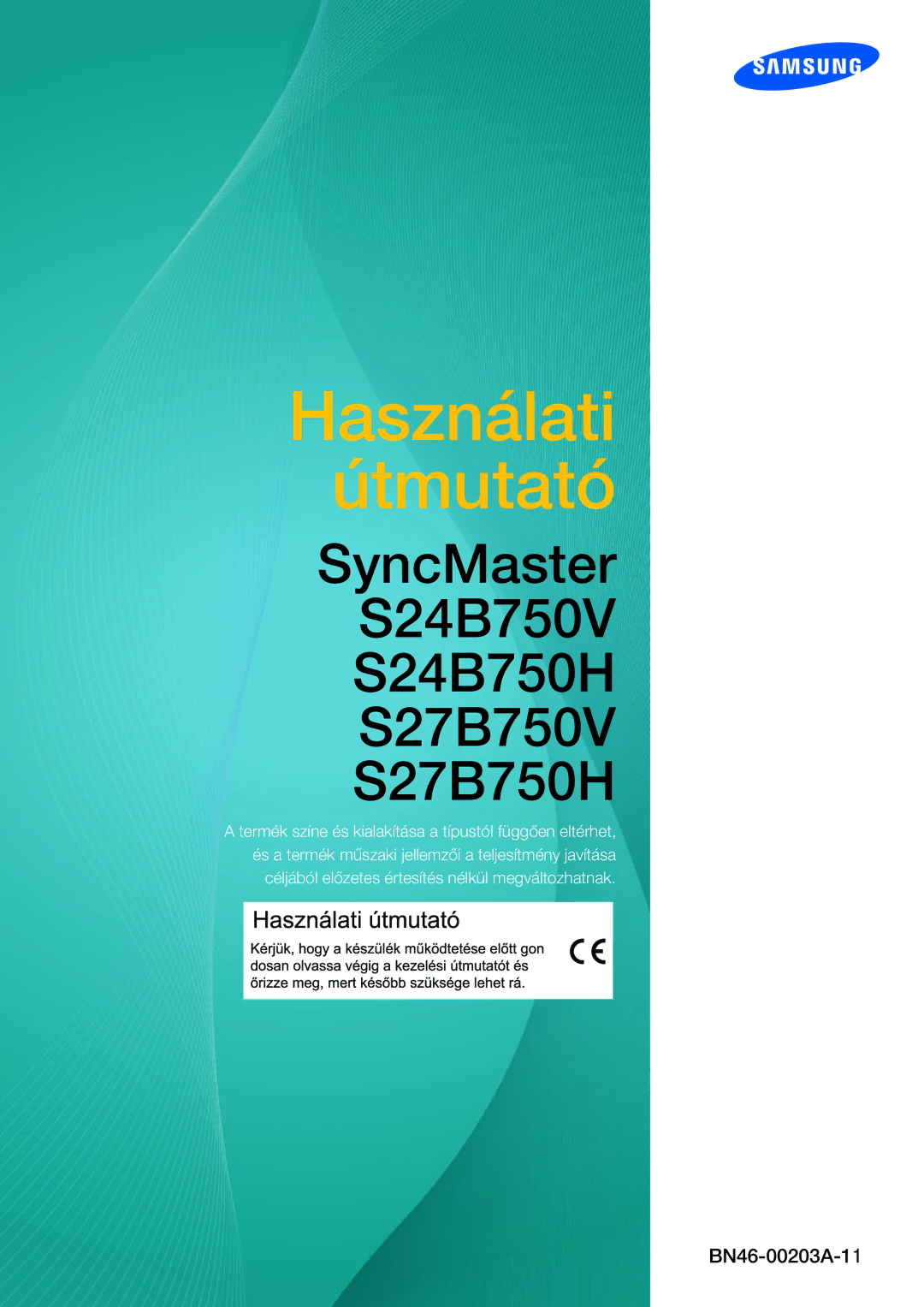 Samsung LS27B750VS/EN, LS24B750VS/EN manual Használati Útmutató 