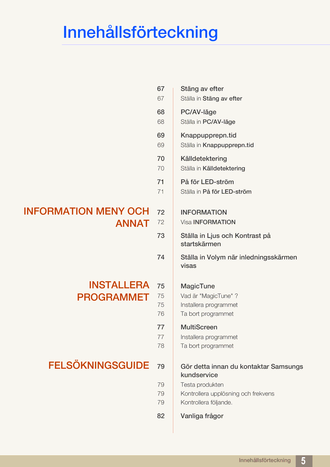 Samsung LS24C550ML/EN manual Information 