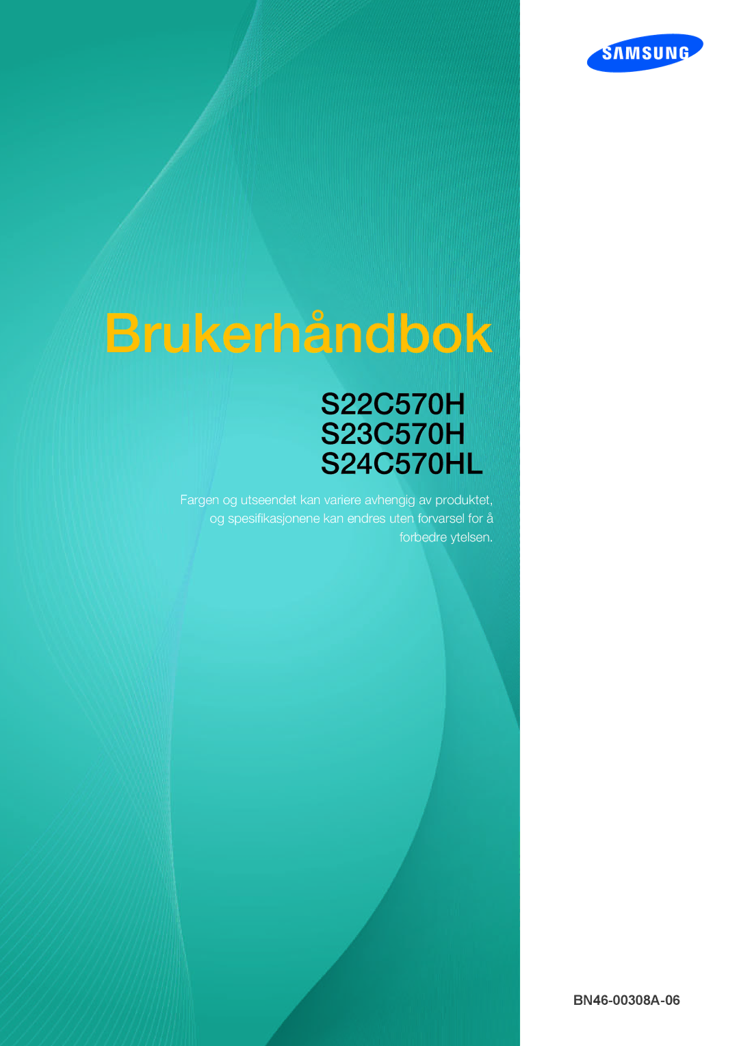 Samsung LS27C750PS/EN, LS24C750PS/EN, LS24C570HL/EN manual Brukerhåndbok 