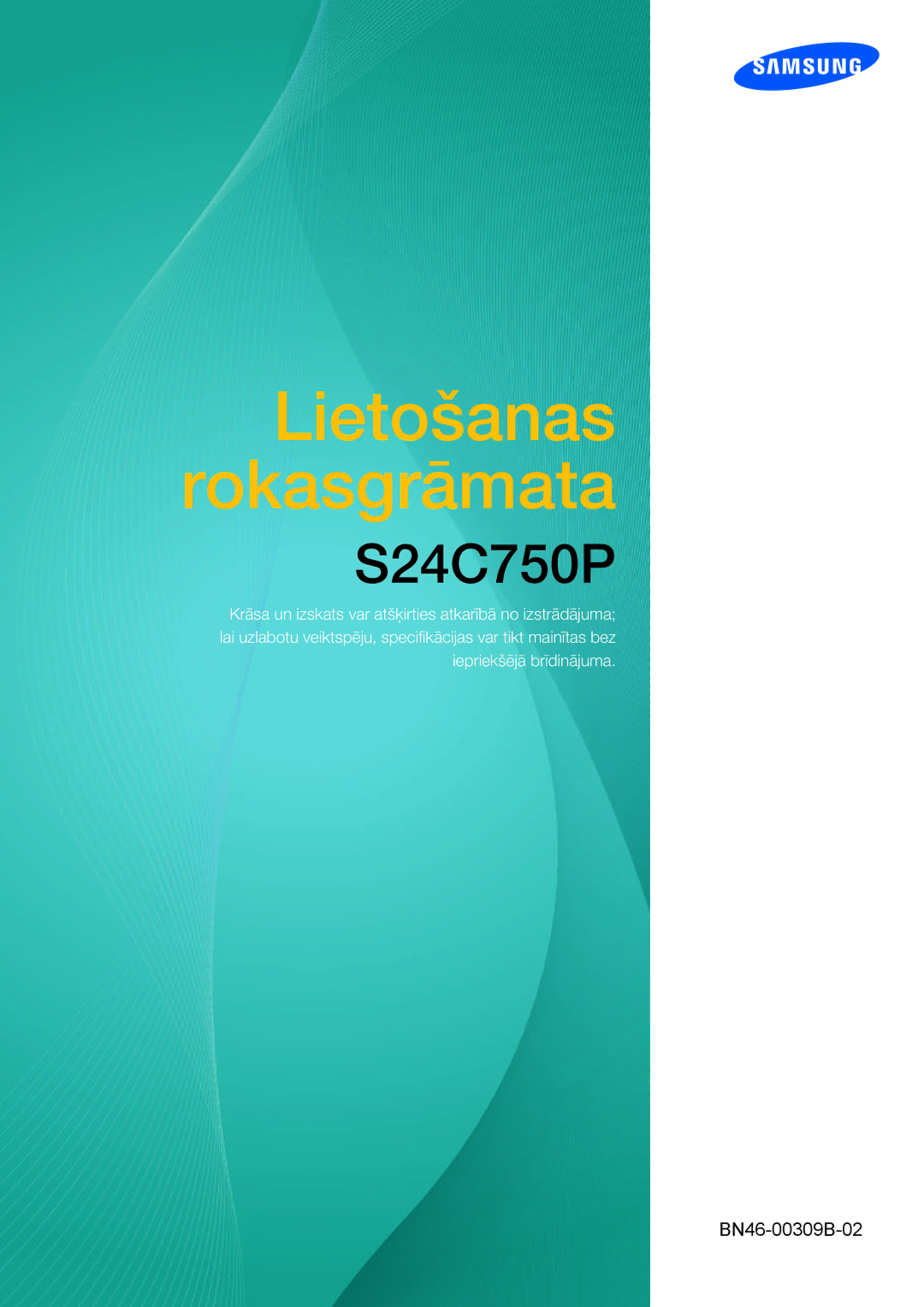 Samsung LS27C750PS/EN, LS24C750PS/EN manual Lietošanas Rokasgrāmata 