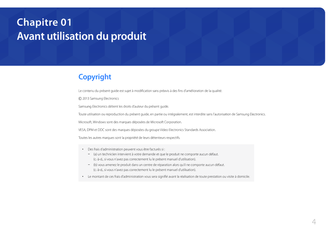 Samsung LS24C770TS/EN manual Avant utilisation du produit, Copyright 