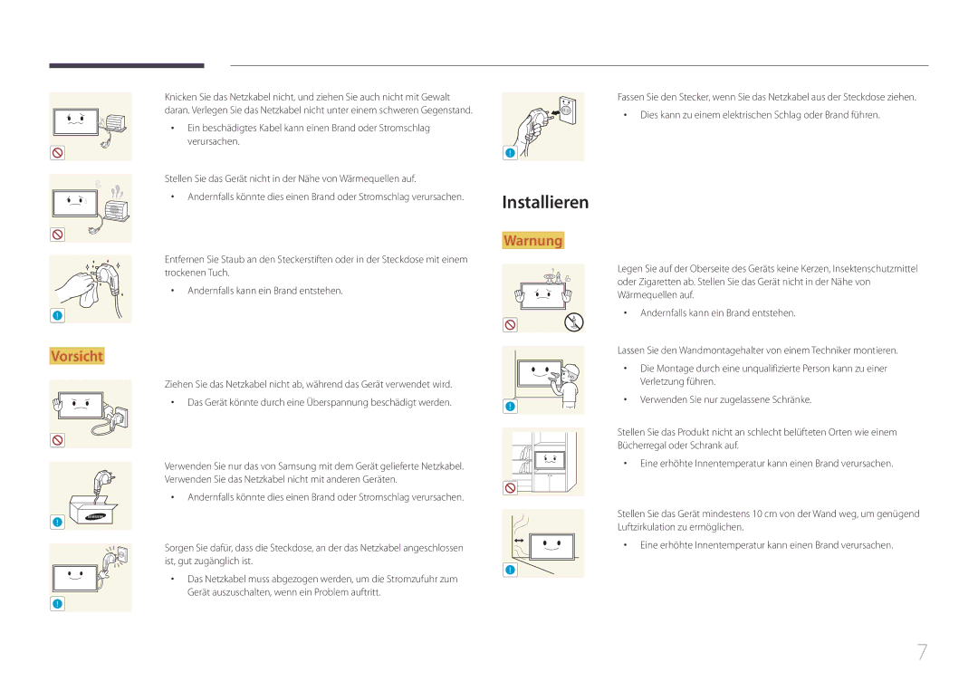 Samsung LS24C770TS/EN manual Installieren 