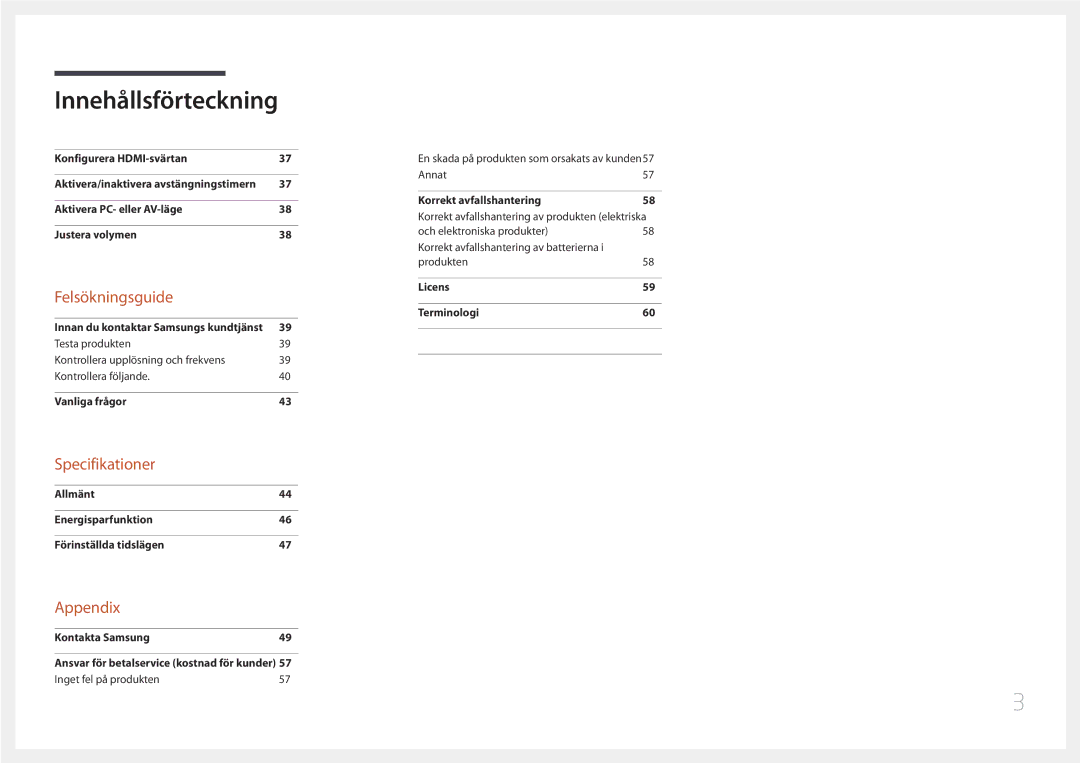 Samsung LS24C770TS/EN manual Specifikationer 